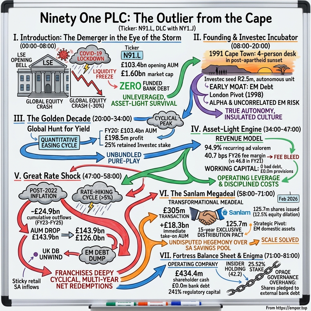 Ninety One PLC visual story map