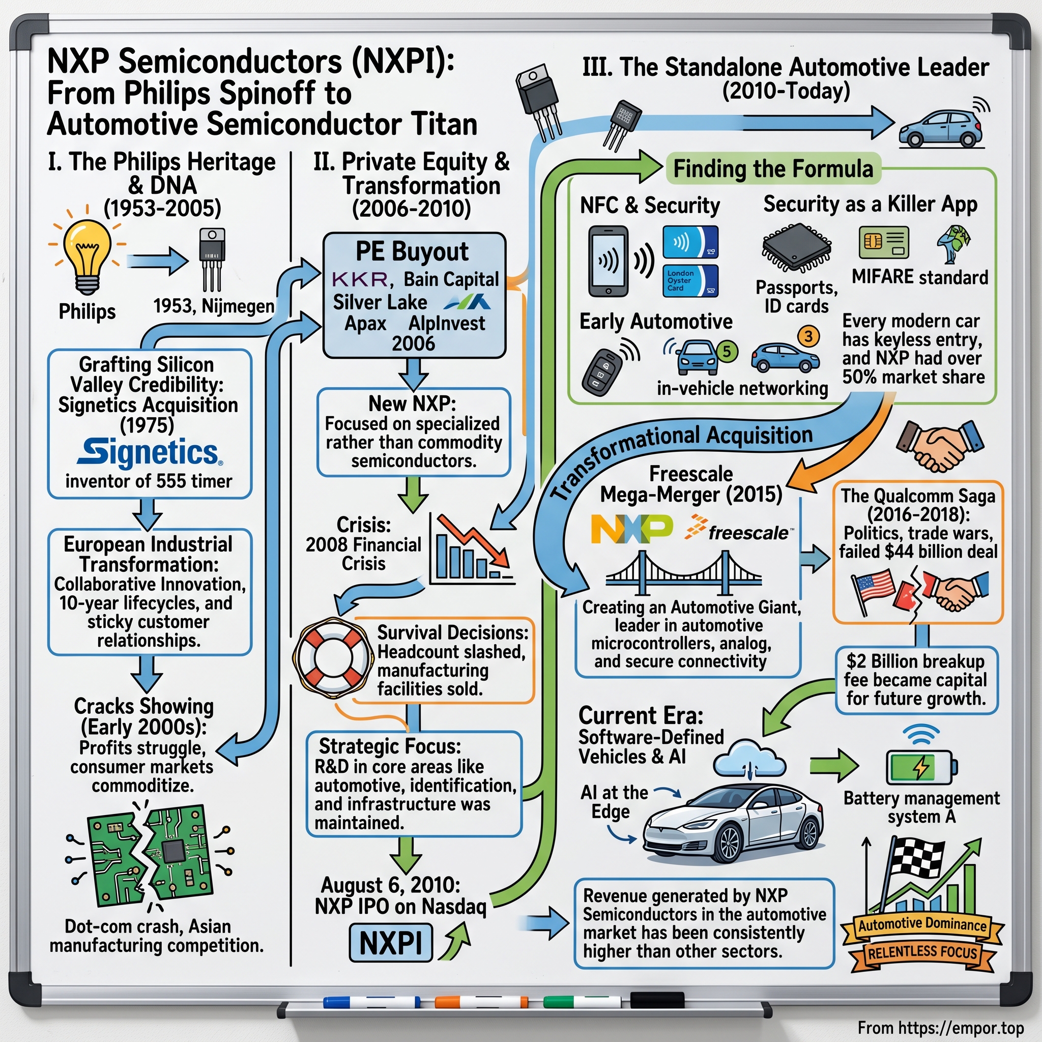 NXP Semiconductors N.V. visual story map