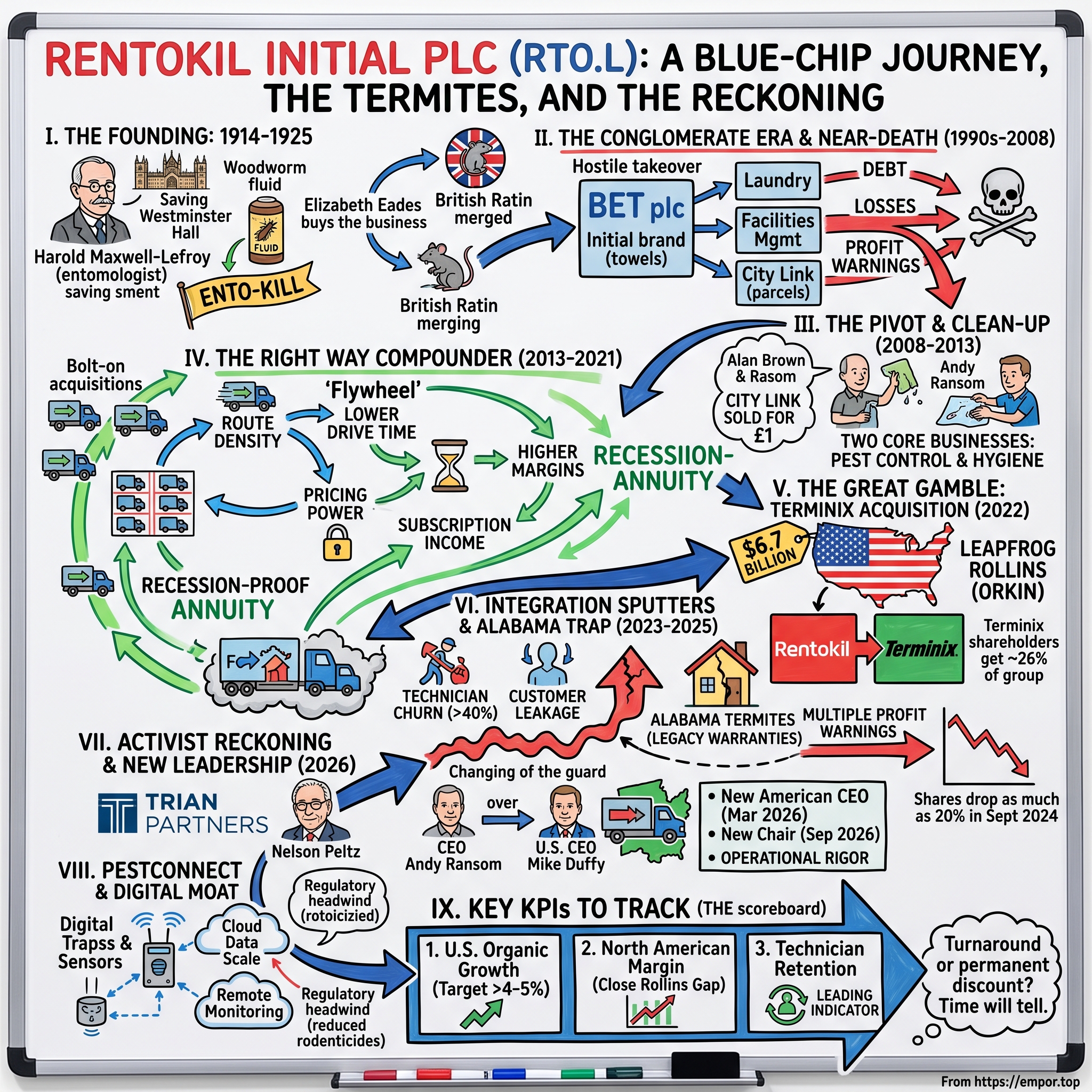 Rentokil Initial plc visual story map