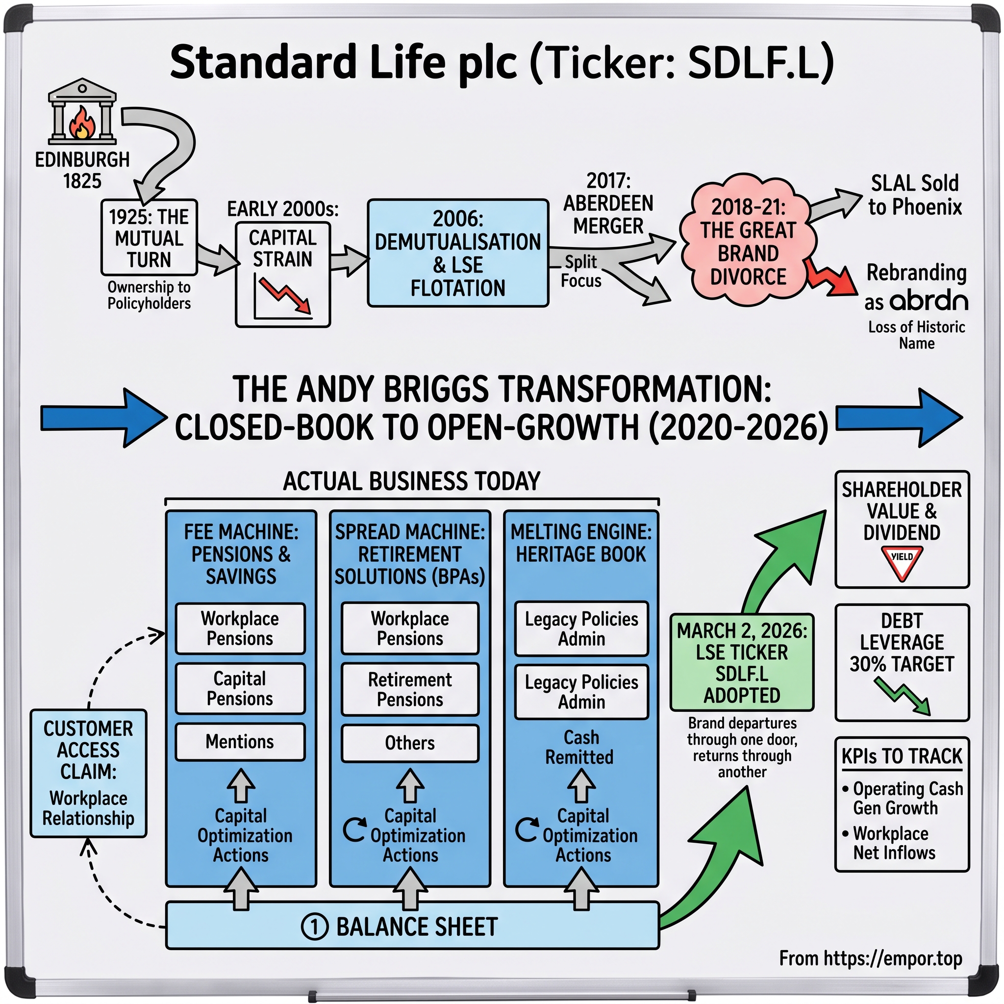 Standard Life plc visual story map