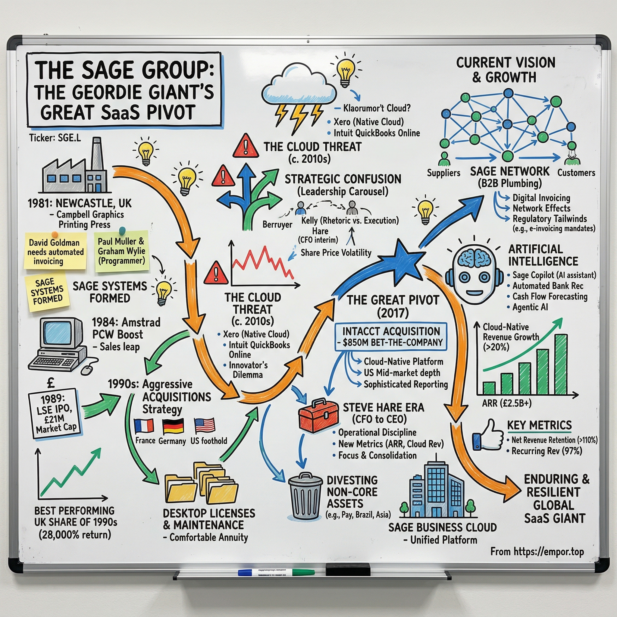 The Sage Group plc visual story map