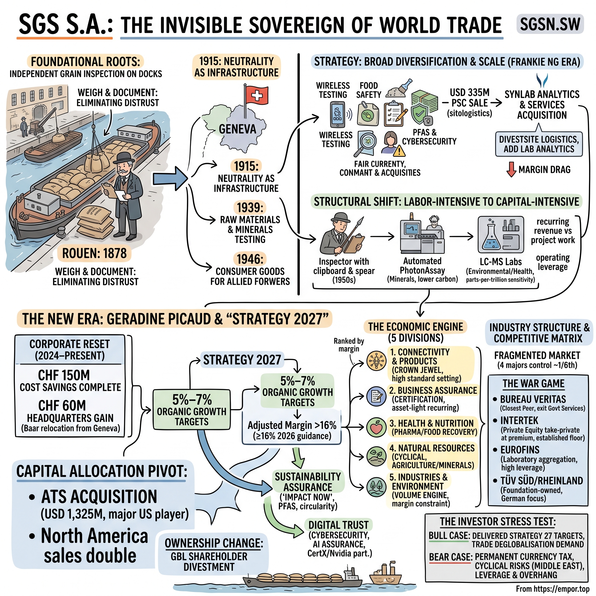 SGS S.A. visual story map