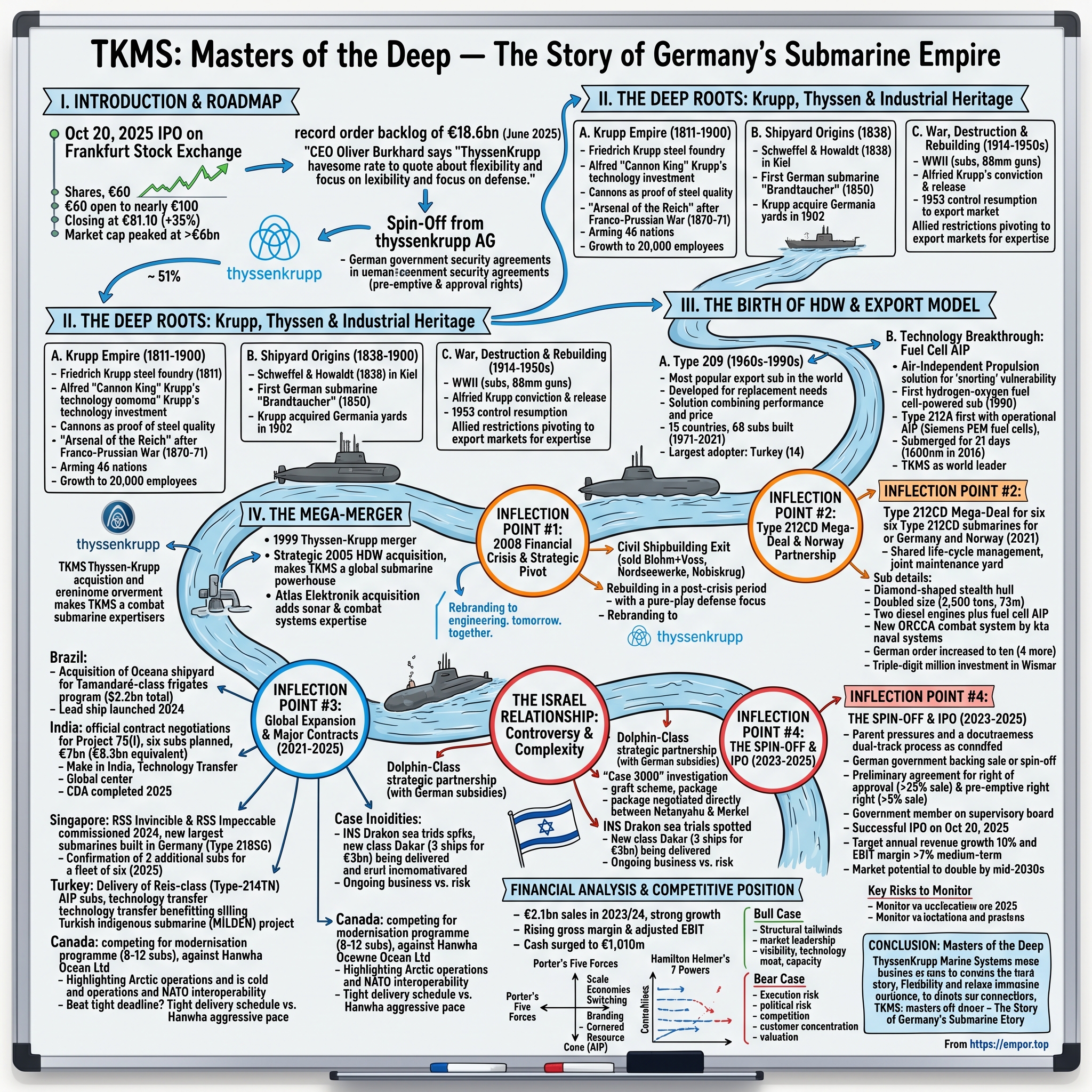 ThyssenKrupp Marine Systems visual story map