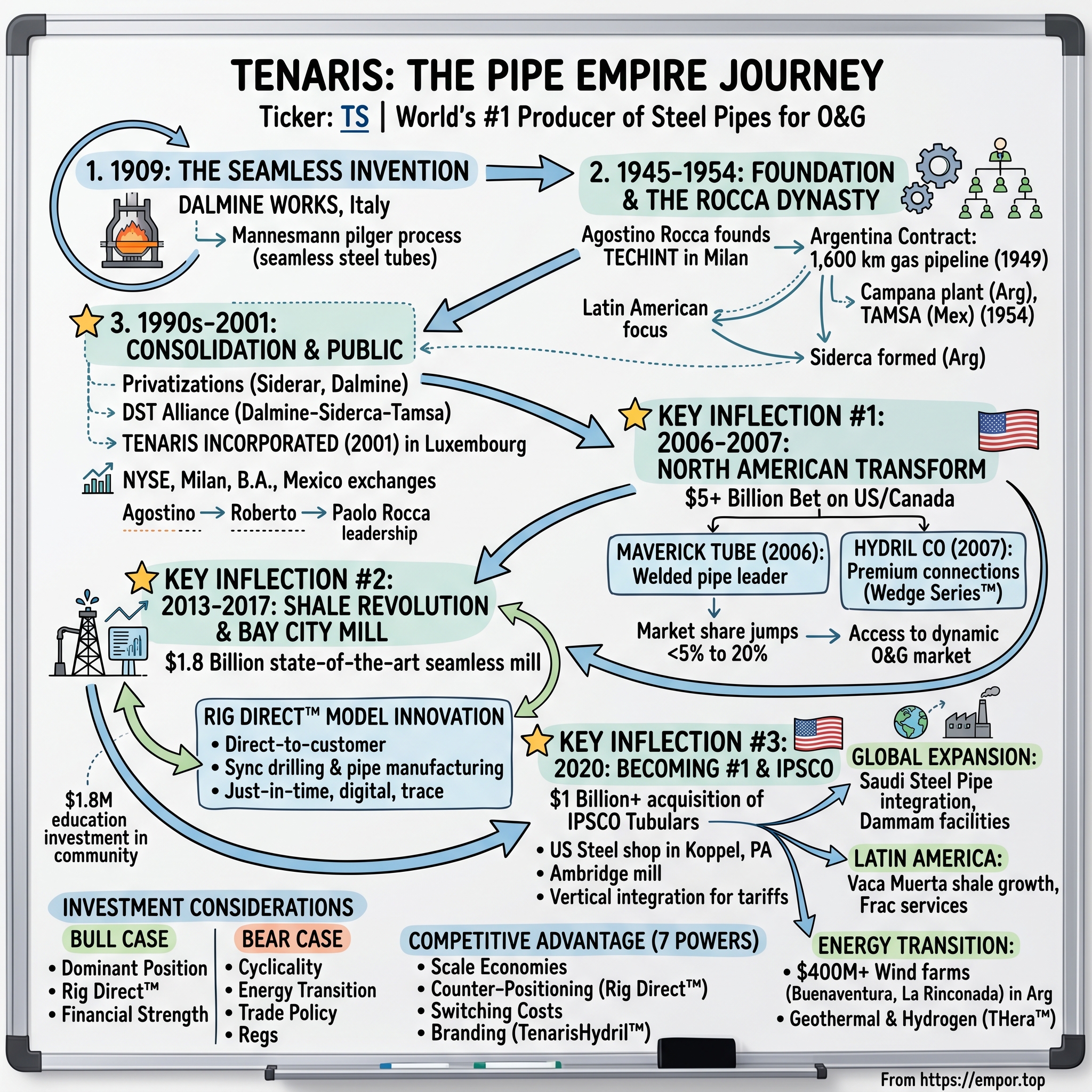 Tenaris visual story map
