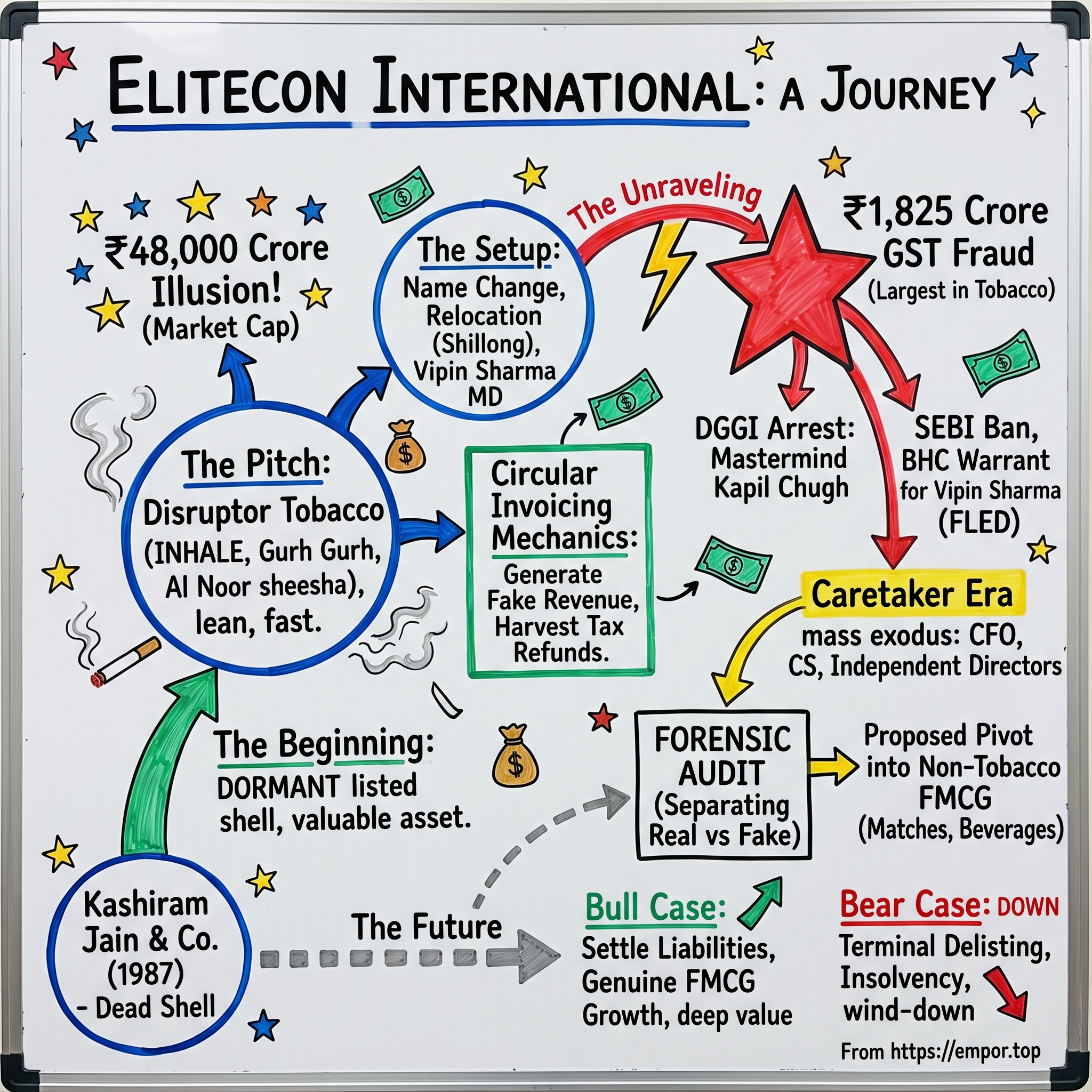 Elitecon International visual story map