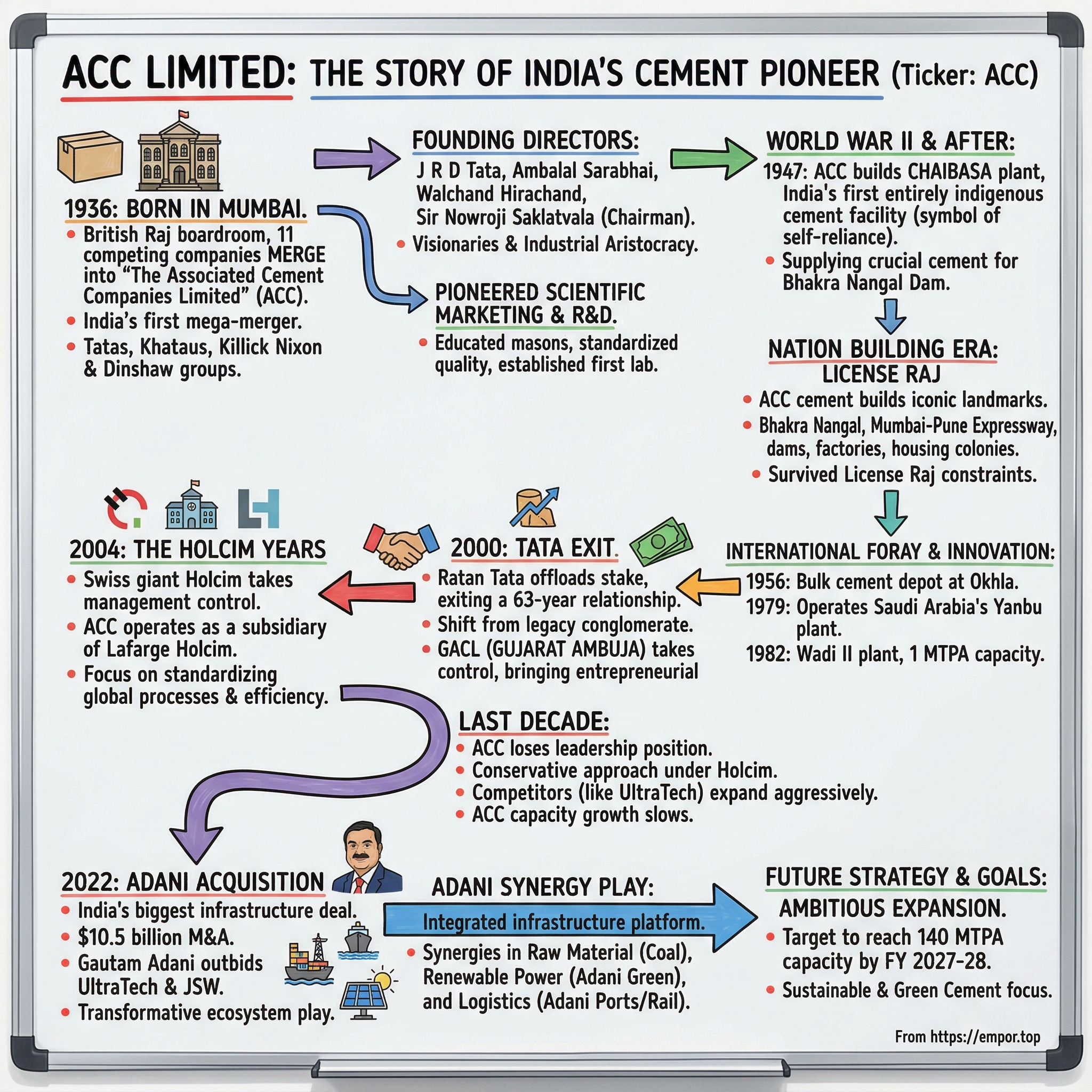 ACC Limited visual story map