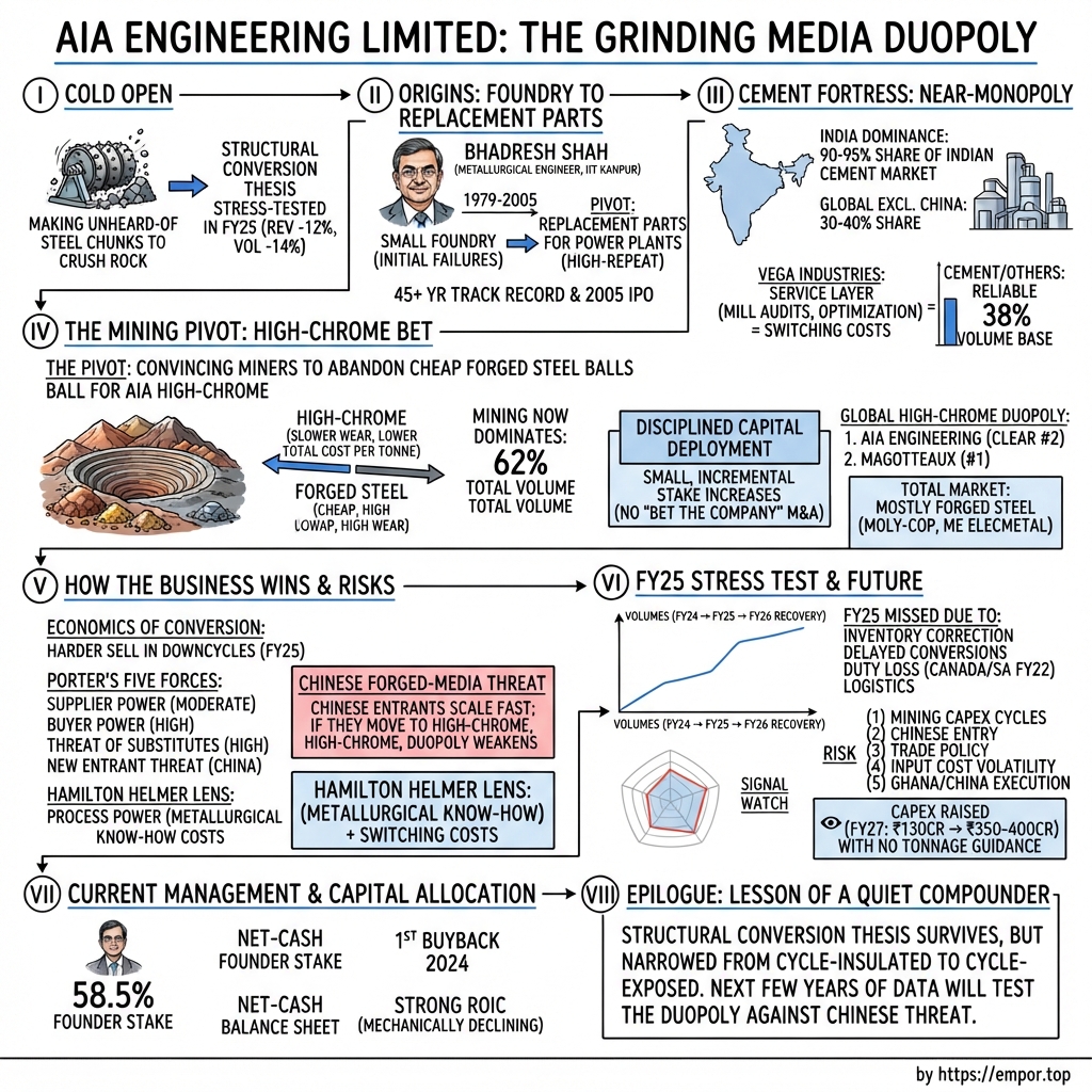 AIA Engineering Limited visual story map