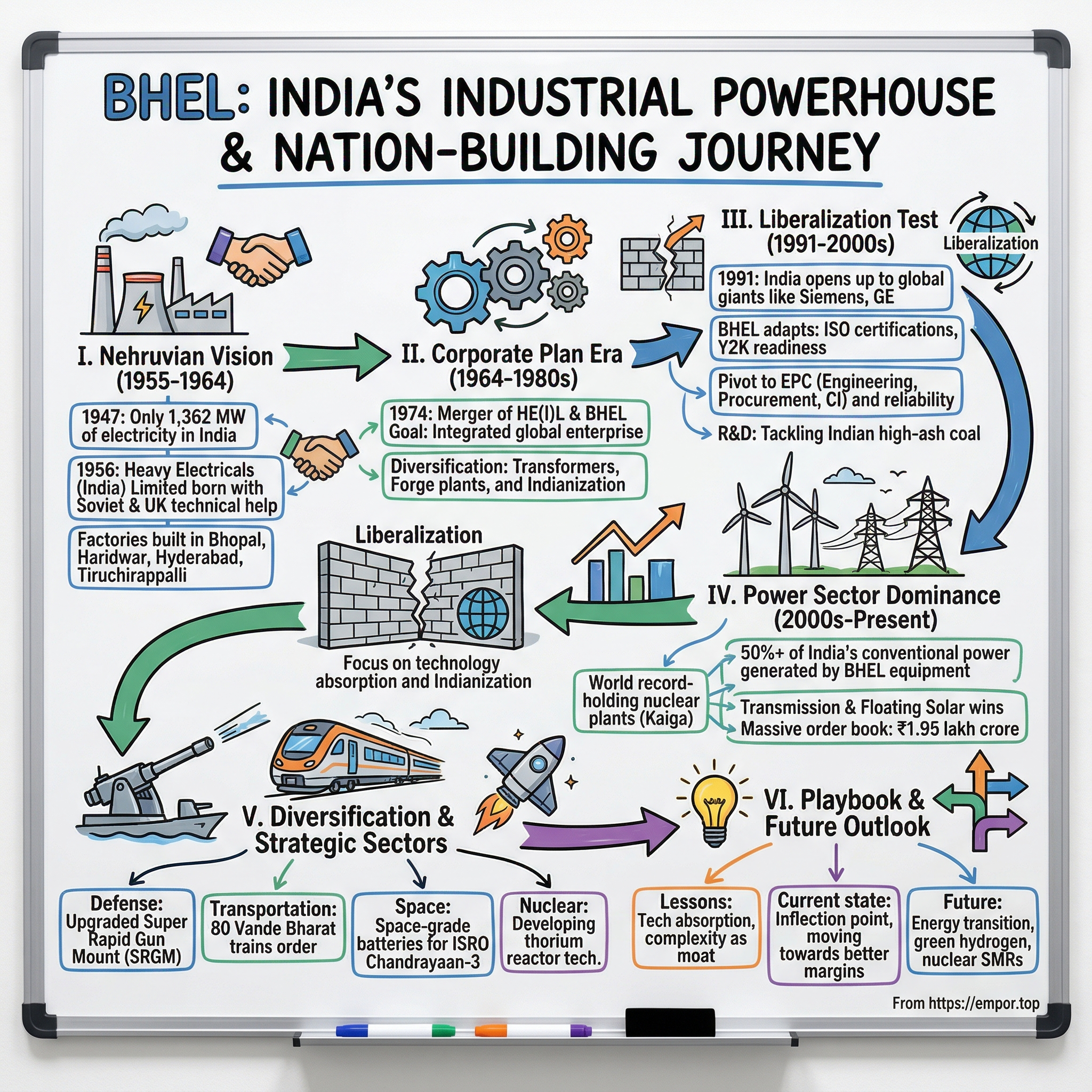 Bharat Heavy Electricals visual story map