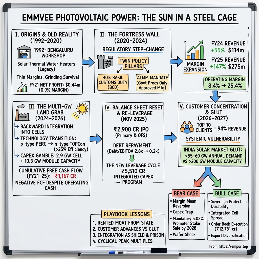 Emmvee Photovoltaic Power Limited visual story map