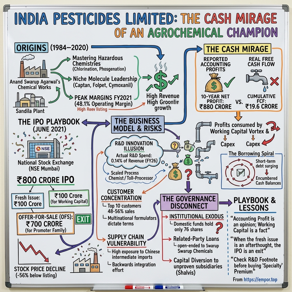 India Pesticides Limited visual story map