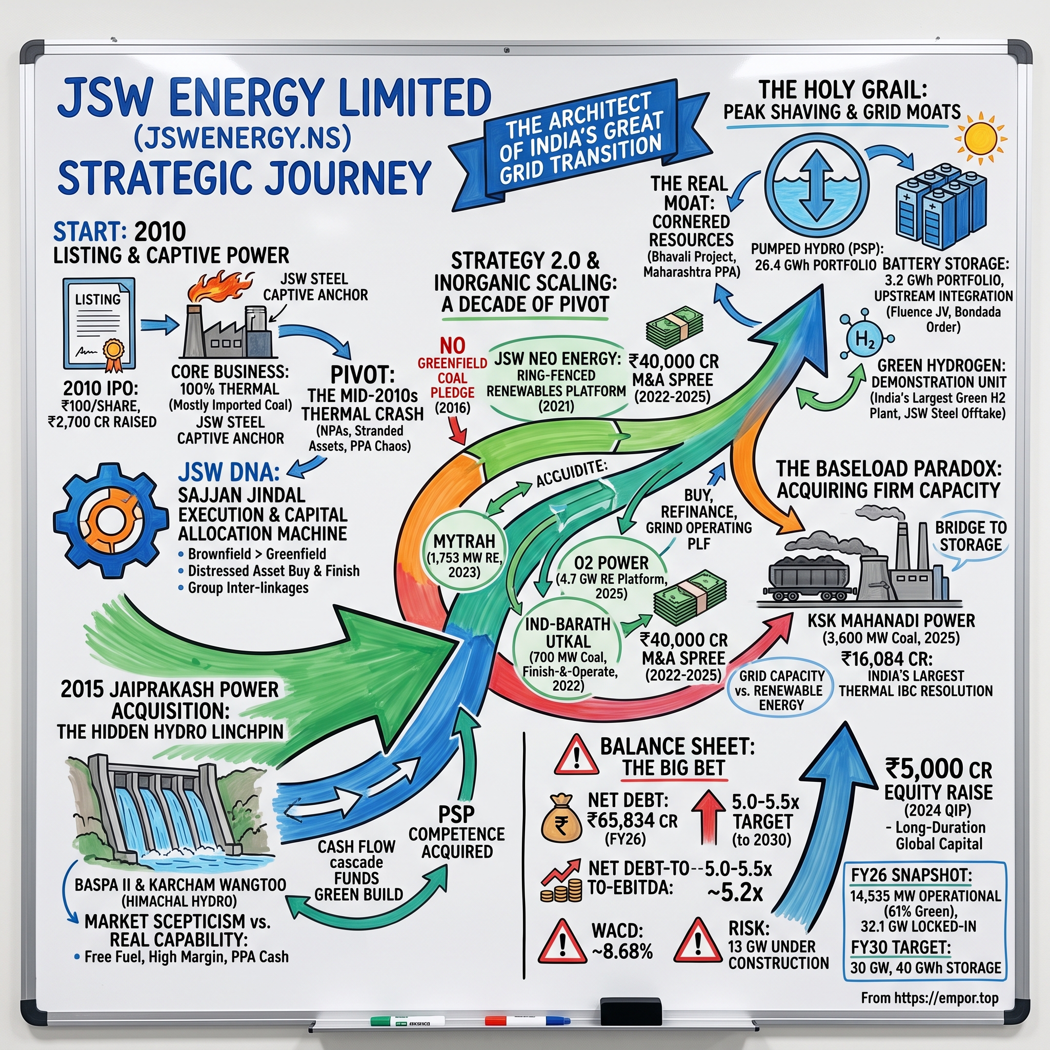 JSW Energy Limited visual story map