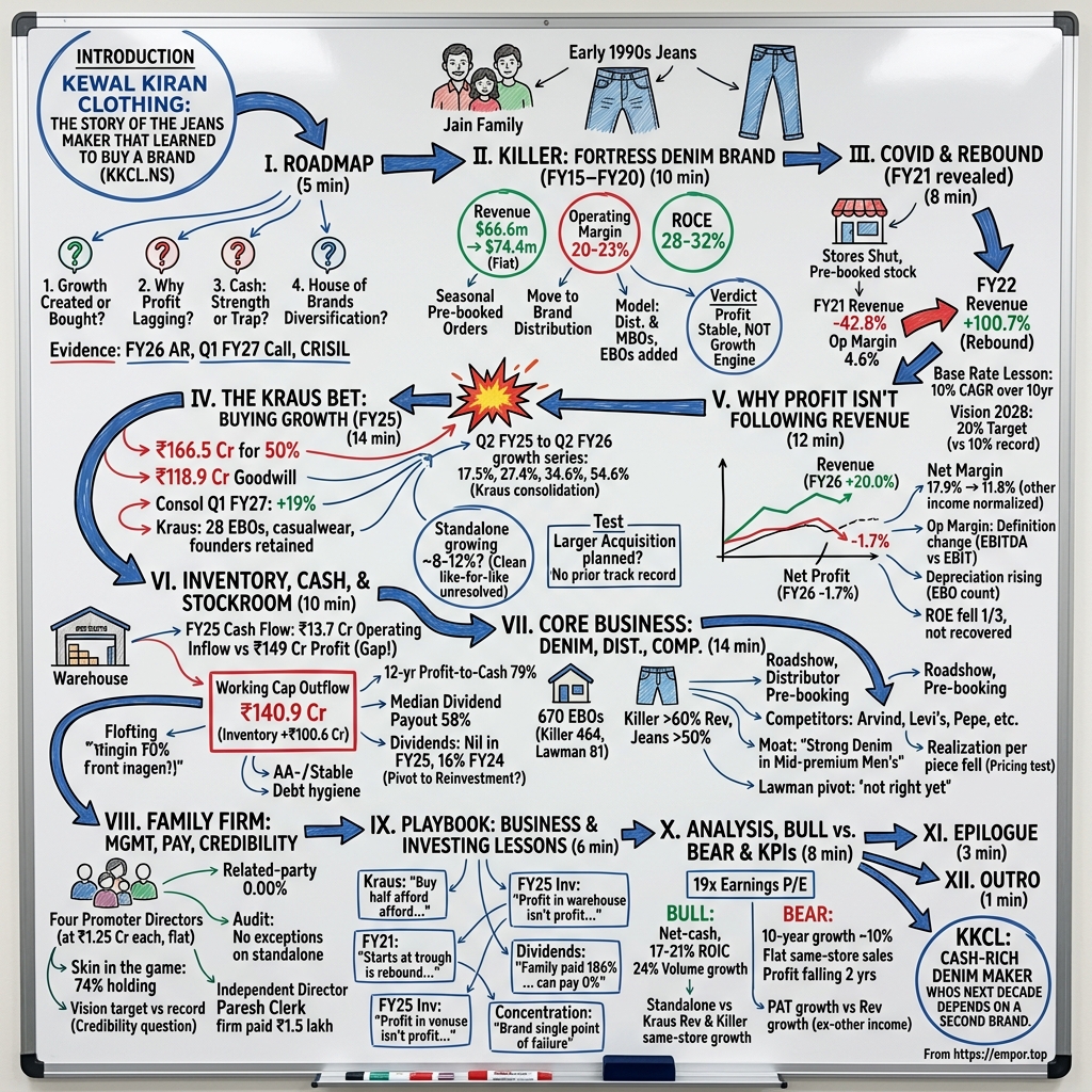 Kewal Kiran Clothing Limited visual story map