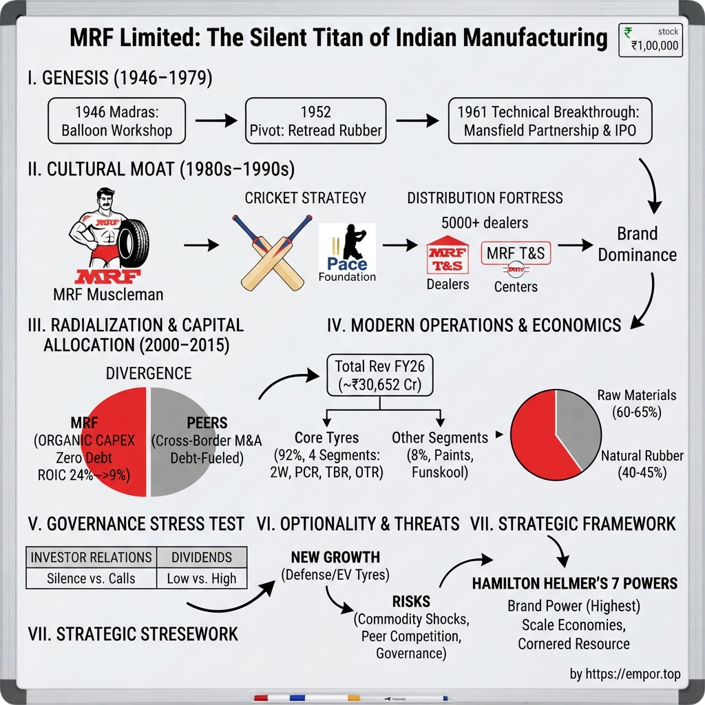 MRF Limited visual story map