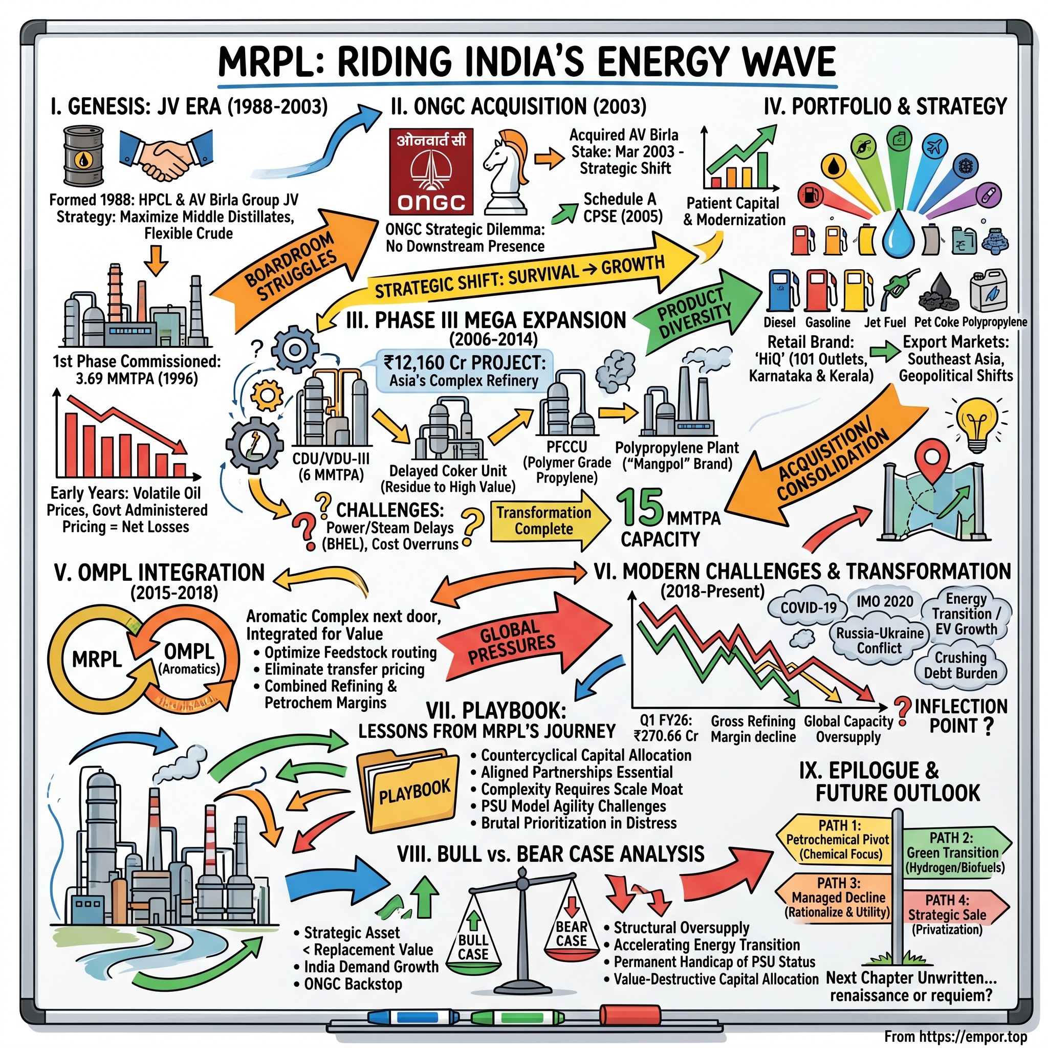 Mangalore Refinery and Petrochemicals visual story map