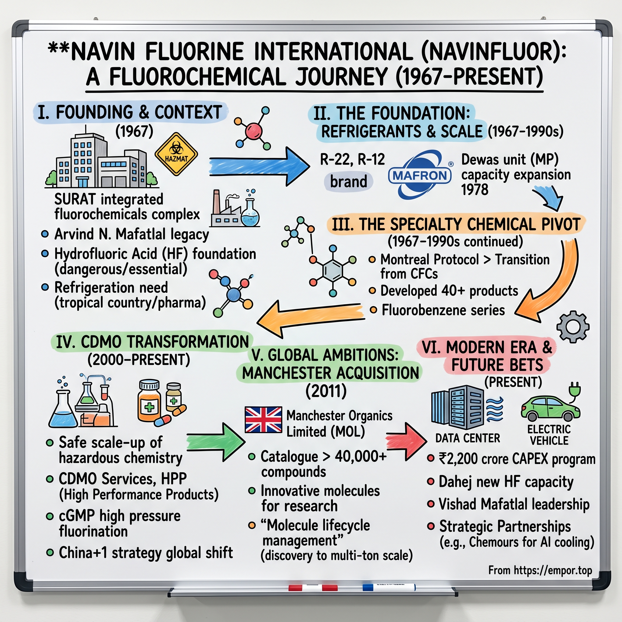 Navin Fluorine International visual story map