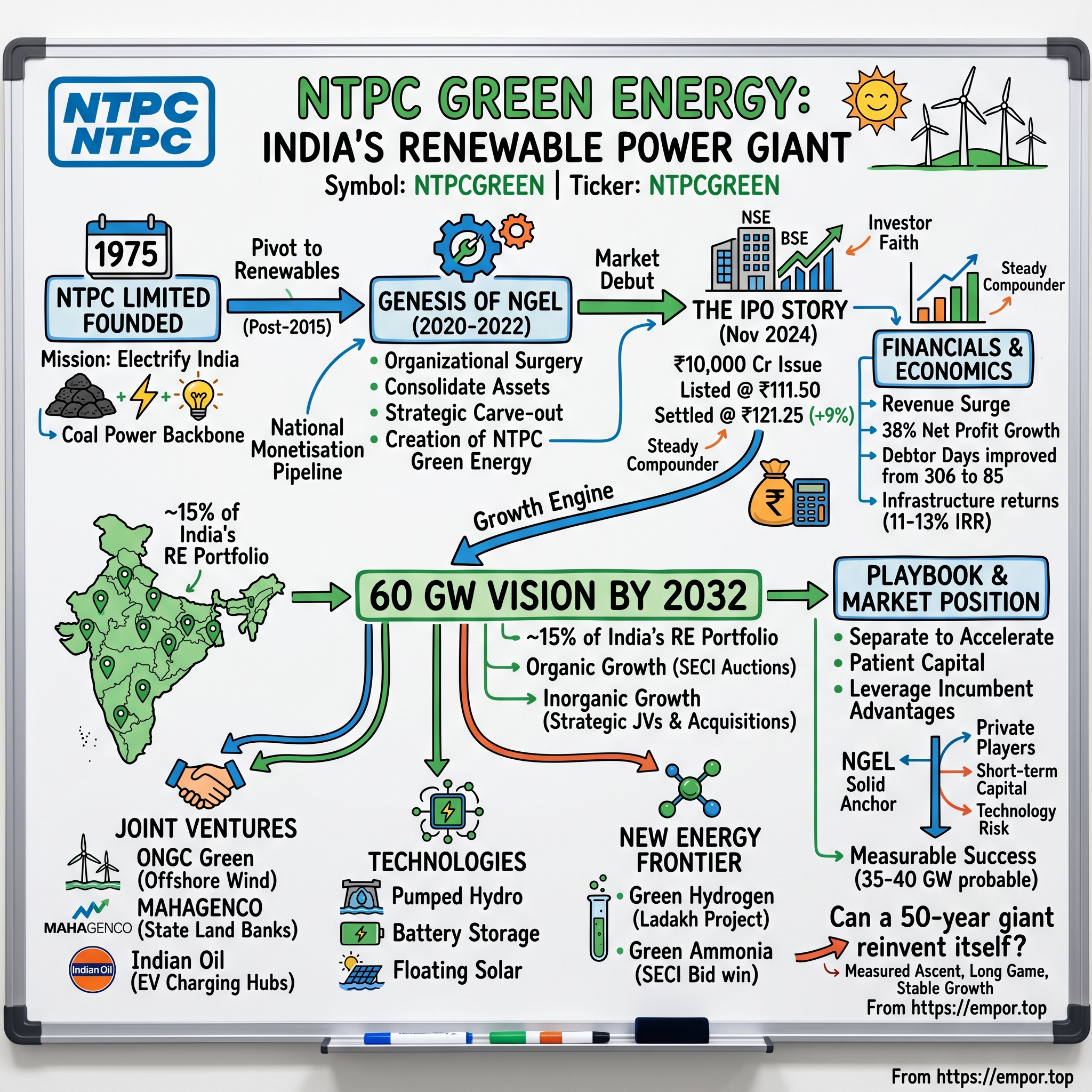 NTPC Green Energy visual story map