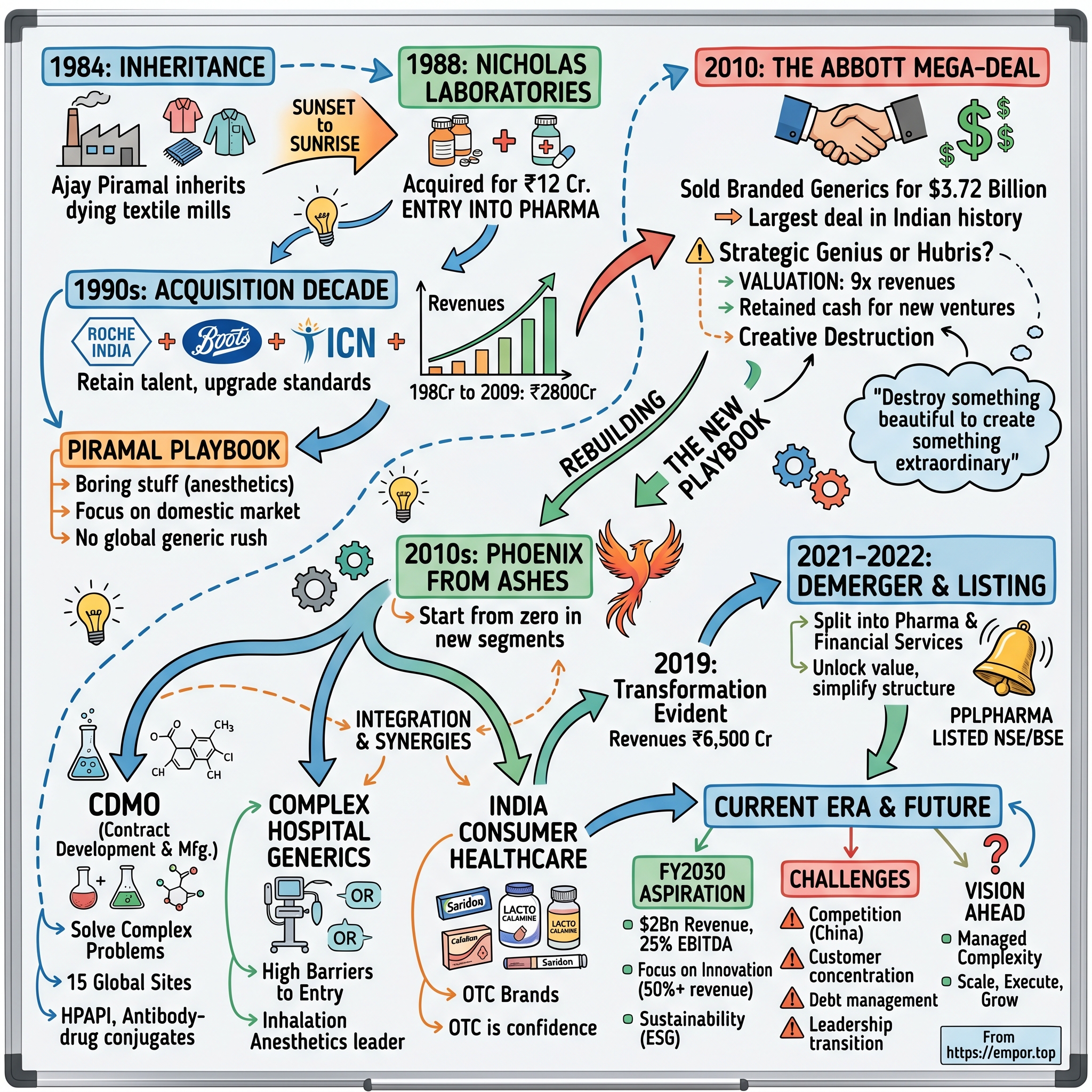 Piramal Pharma visual story map