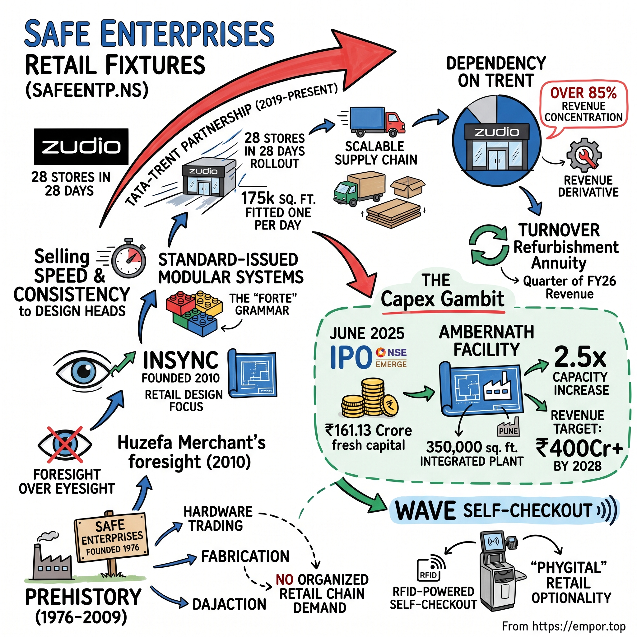 Safe Enterprises Retail Fixtures Ltd visual story map