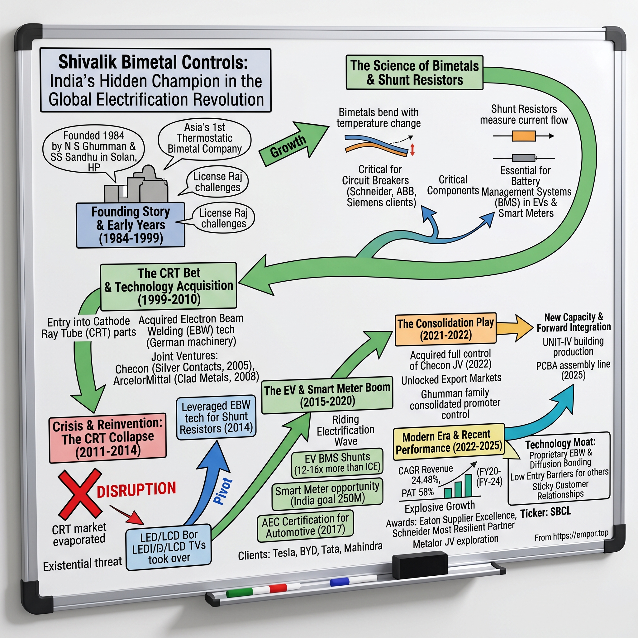 Shivalik Bimetal Controls visual story map