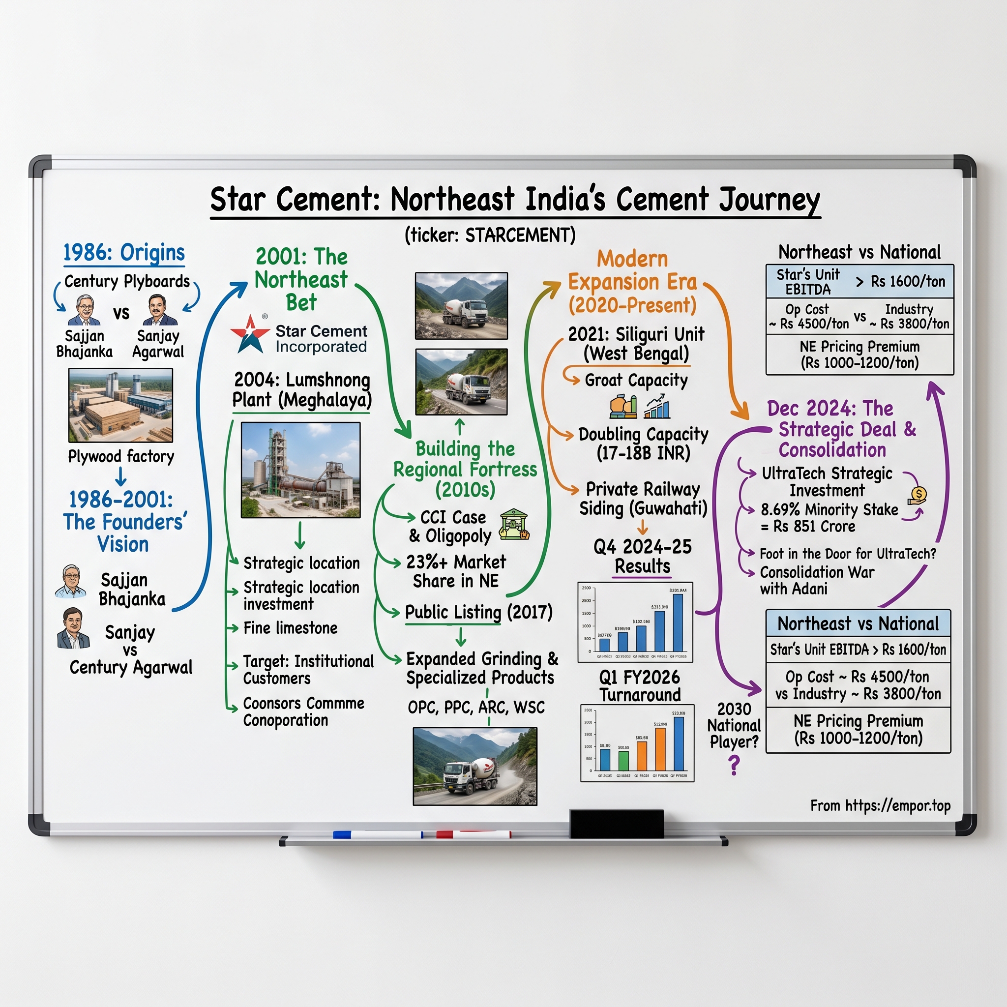Star Cement visual story map