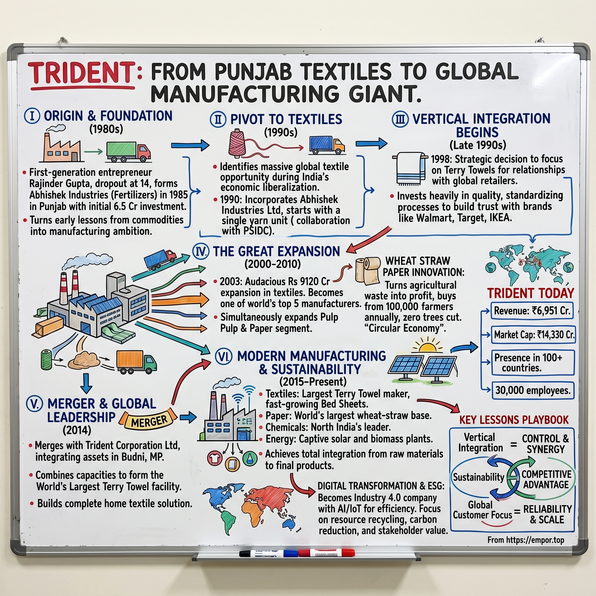 Trident visual story map