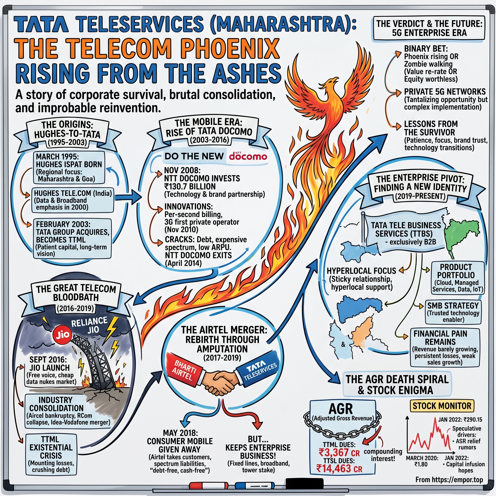 Tata Teleservices (Maharashtra) visual story map