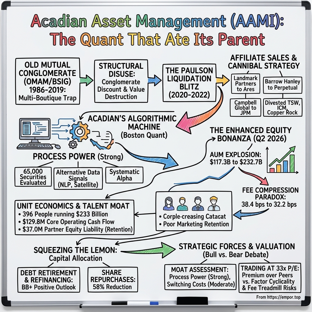 Acadian Asset Management visual story map