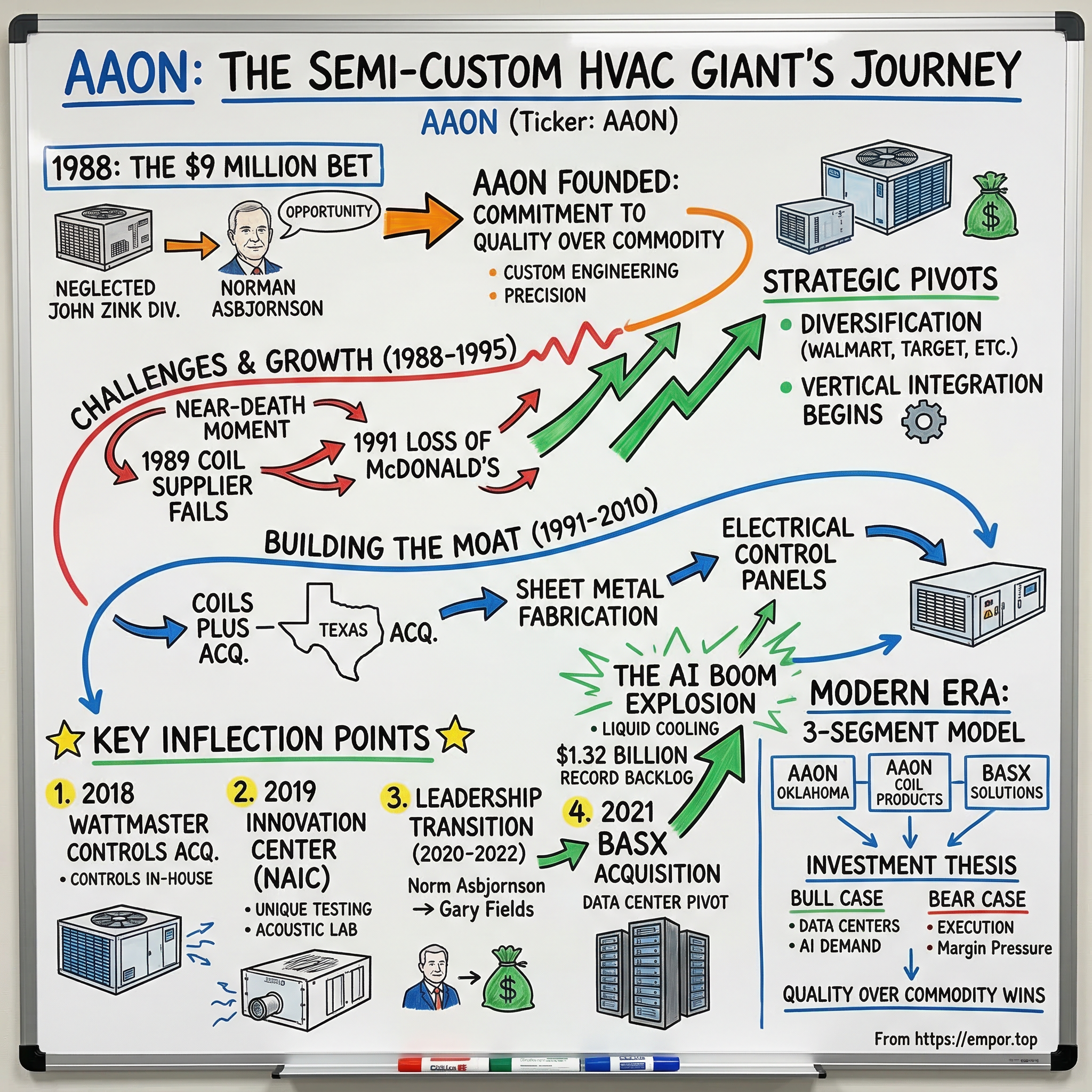 AAON, Inc. visual story map