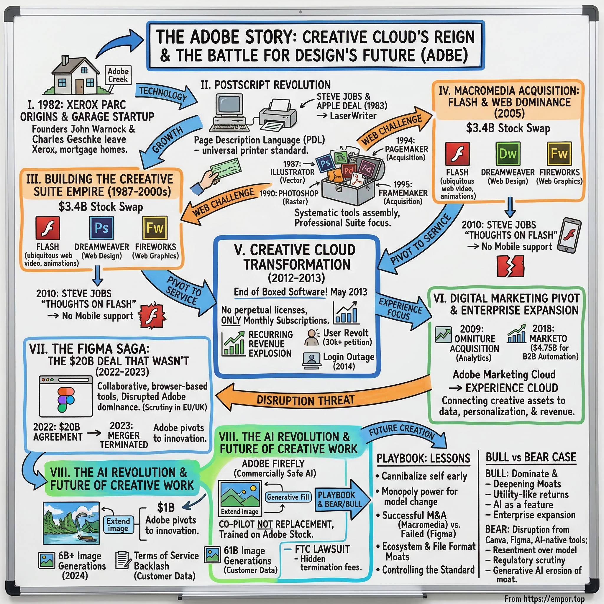 Adobe visual story map