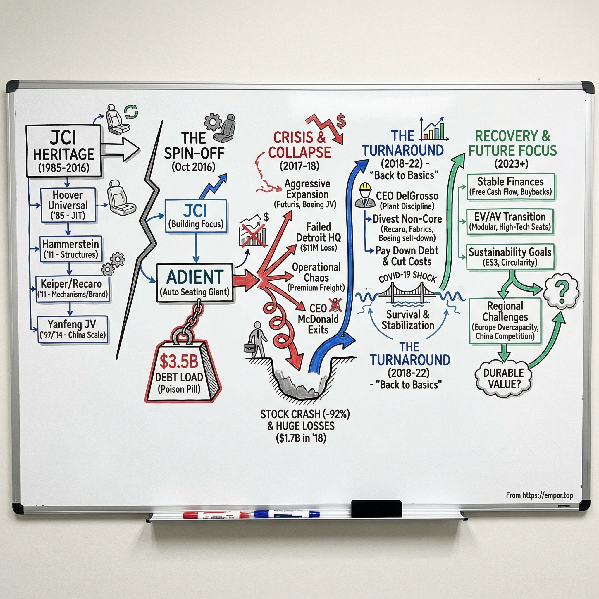 Adient visual story map