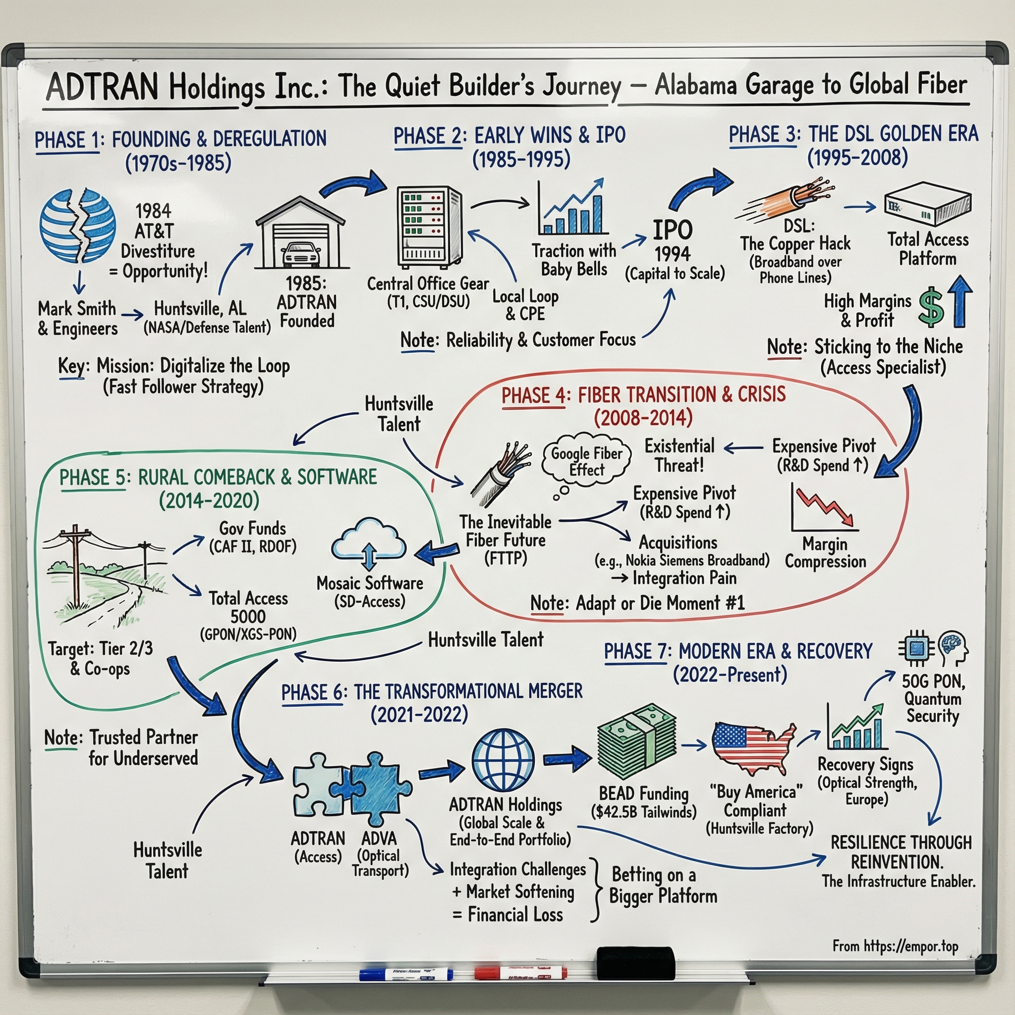 ADTRAN Holdings visual story map
