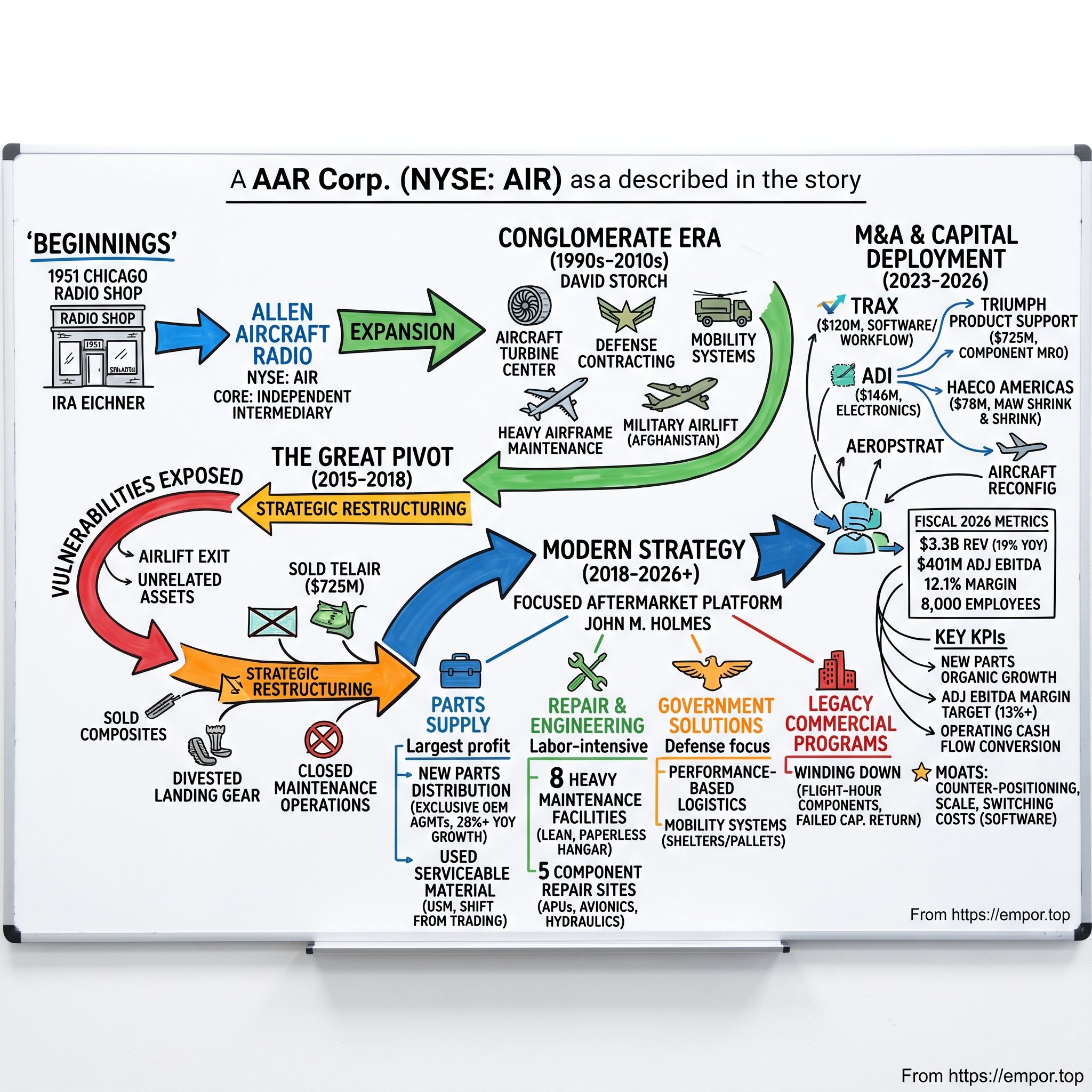 AAR Corp visual story map