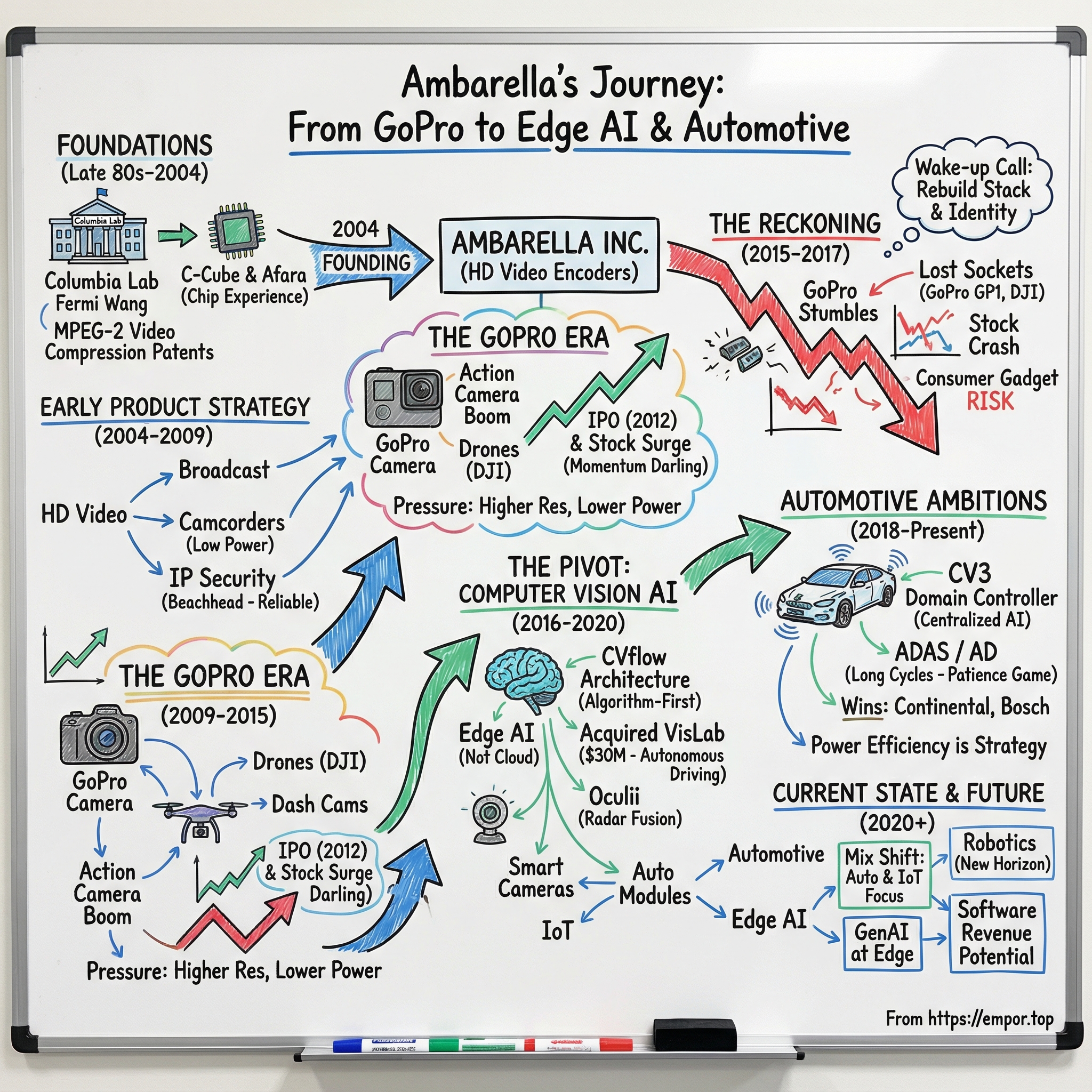 Ambarella visual story map