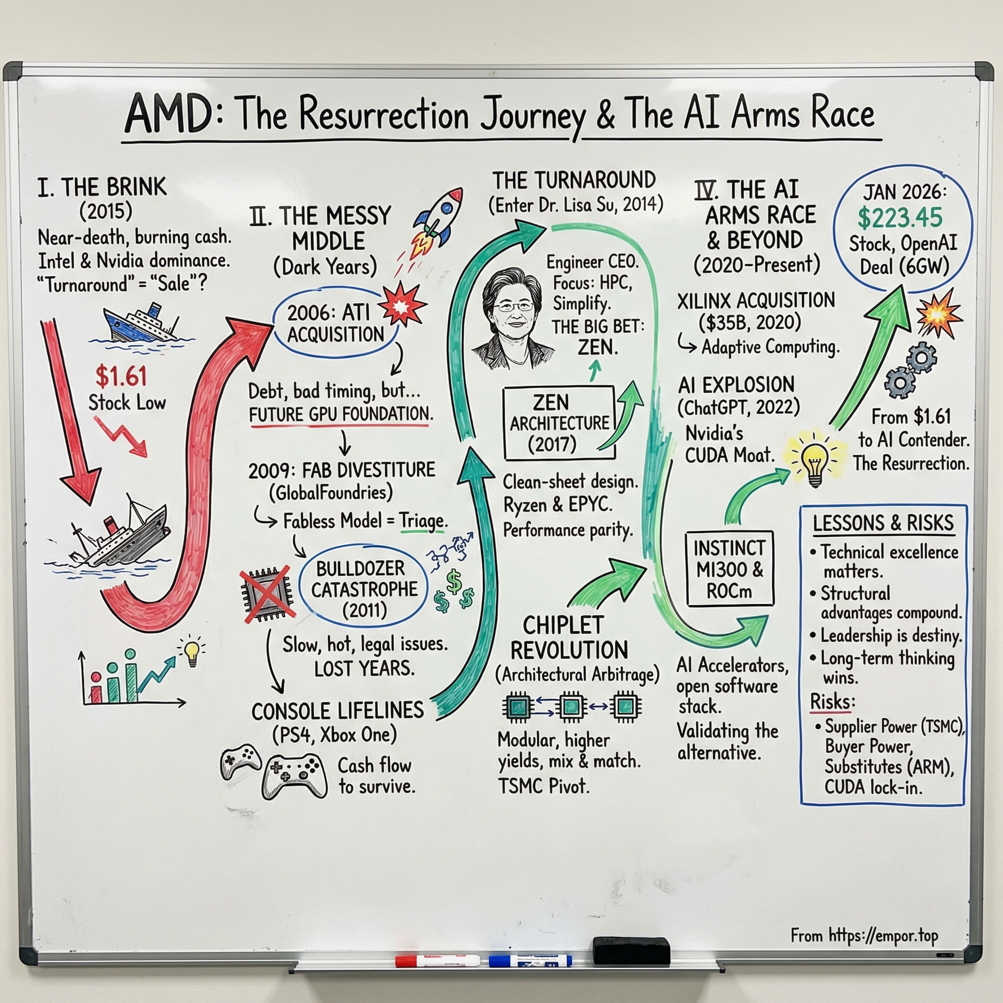 Advanced Micro Devices visual story map