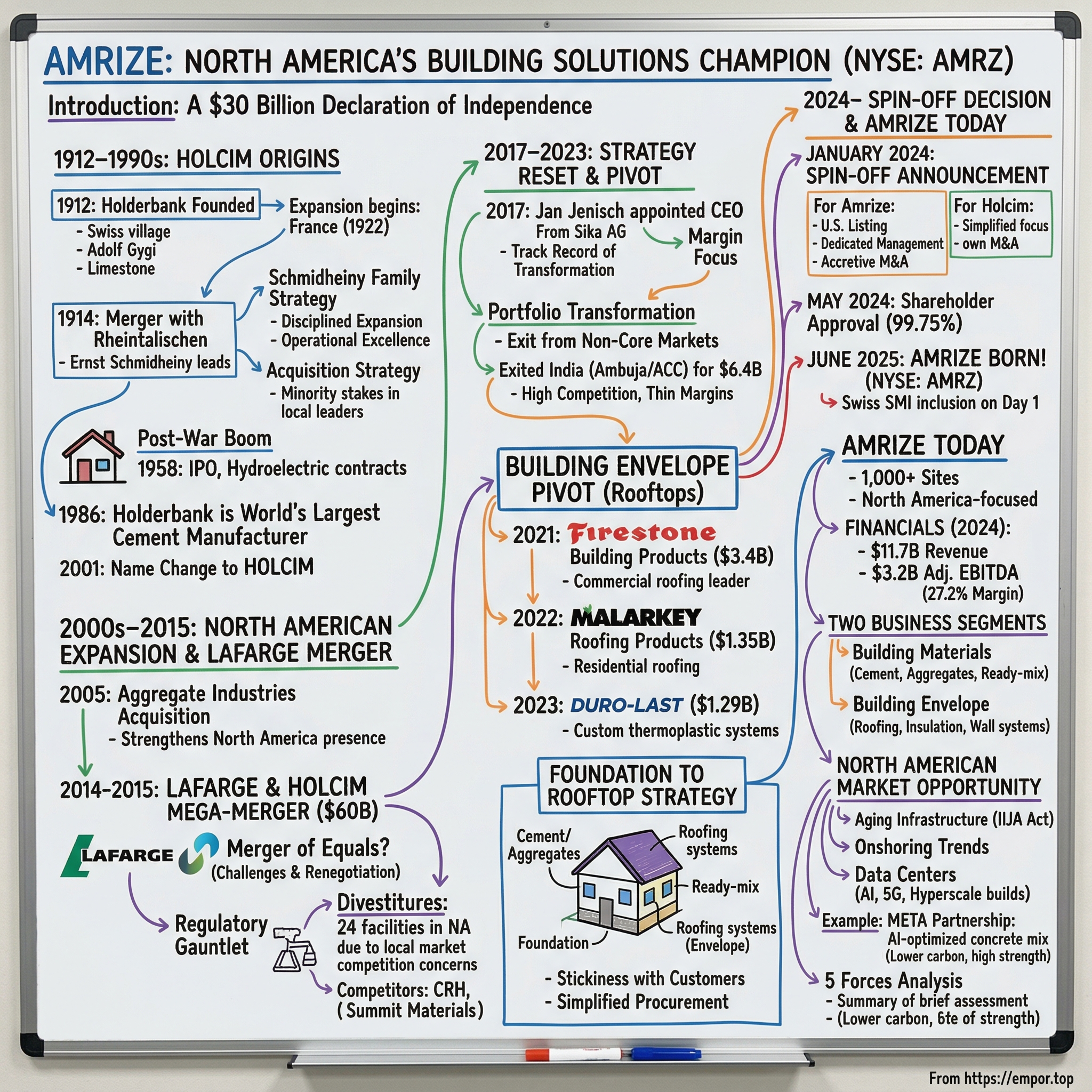 Amrize visual story map