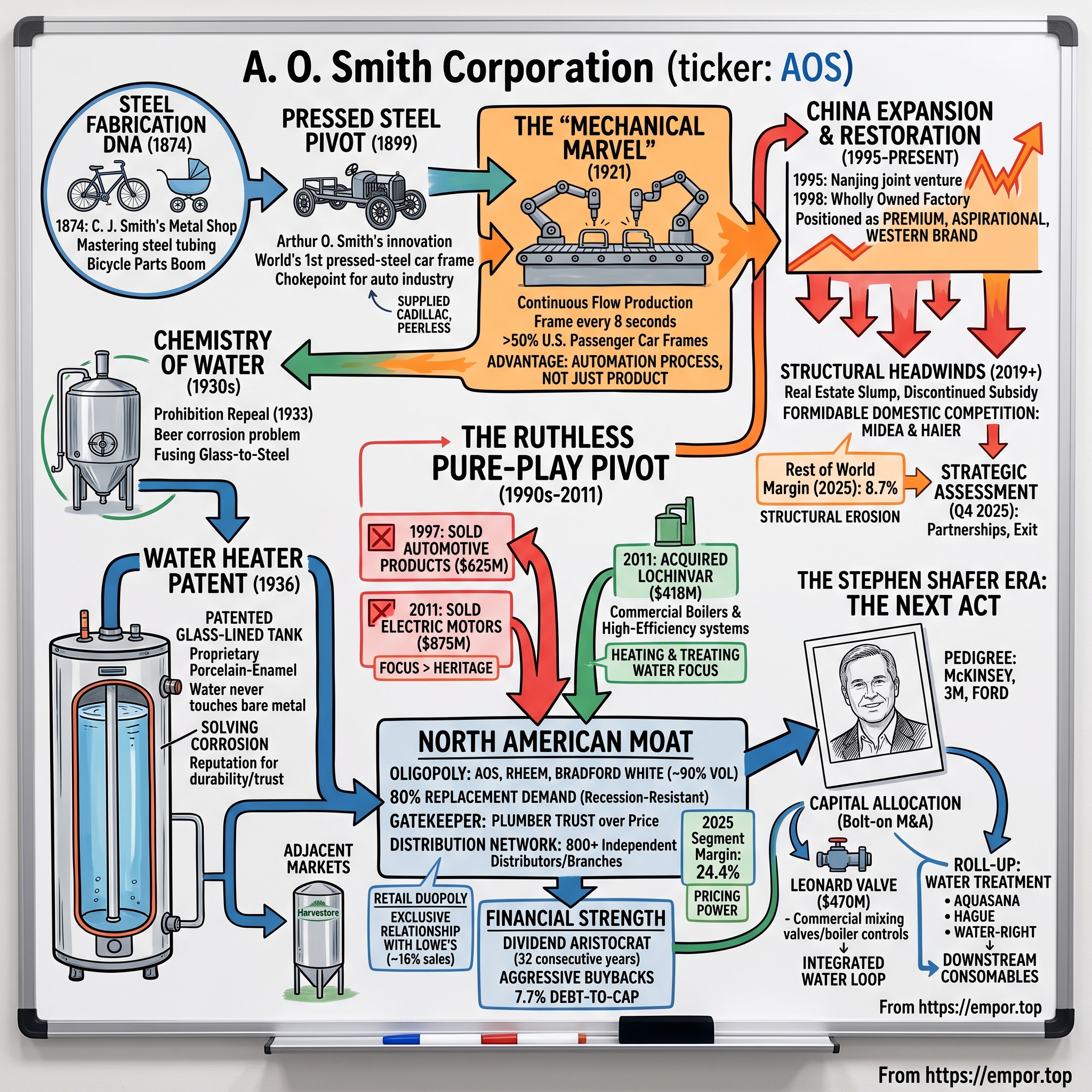 A. O. Smith visual story map