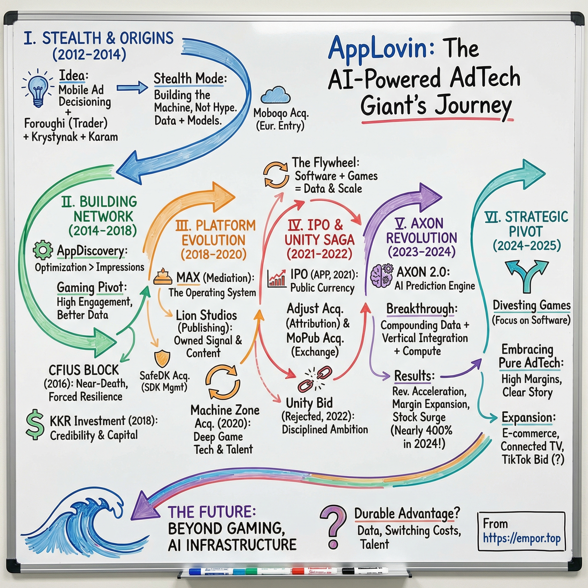AppLovin visual story map