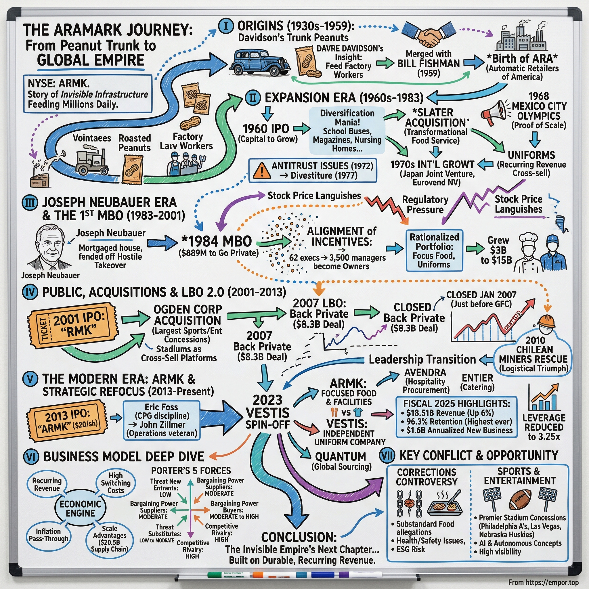 Aramark visual story map