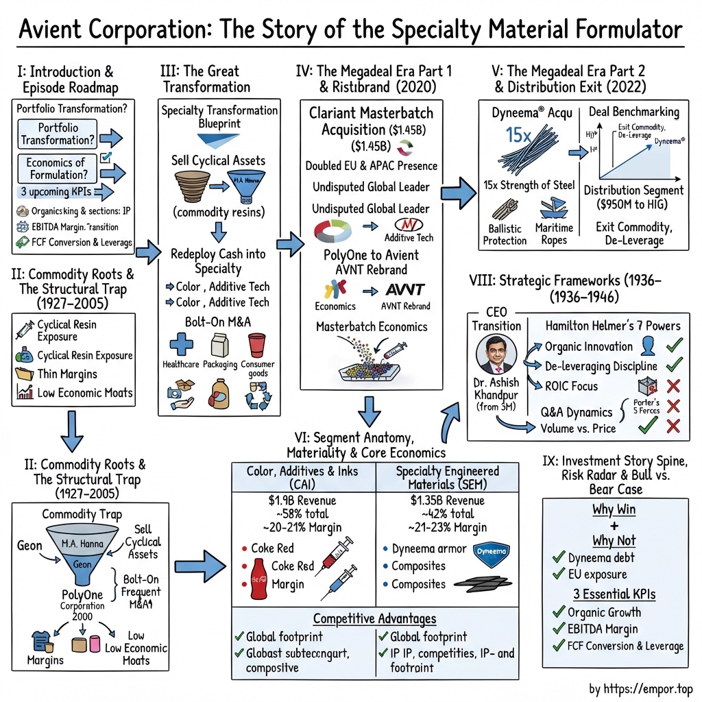 Avient visual story map