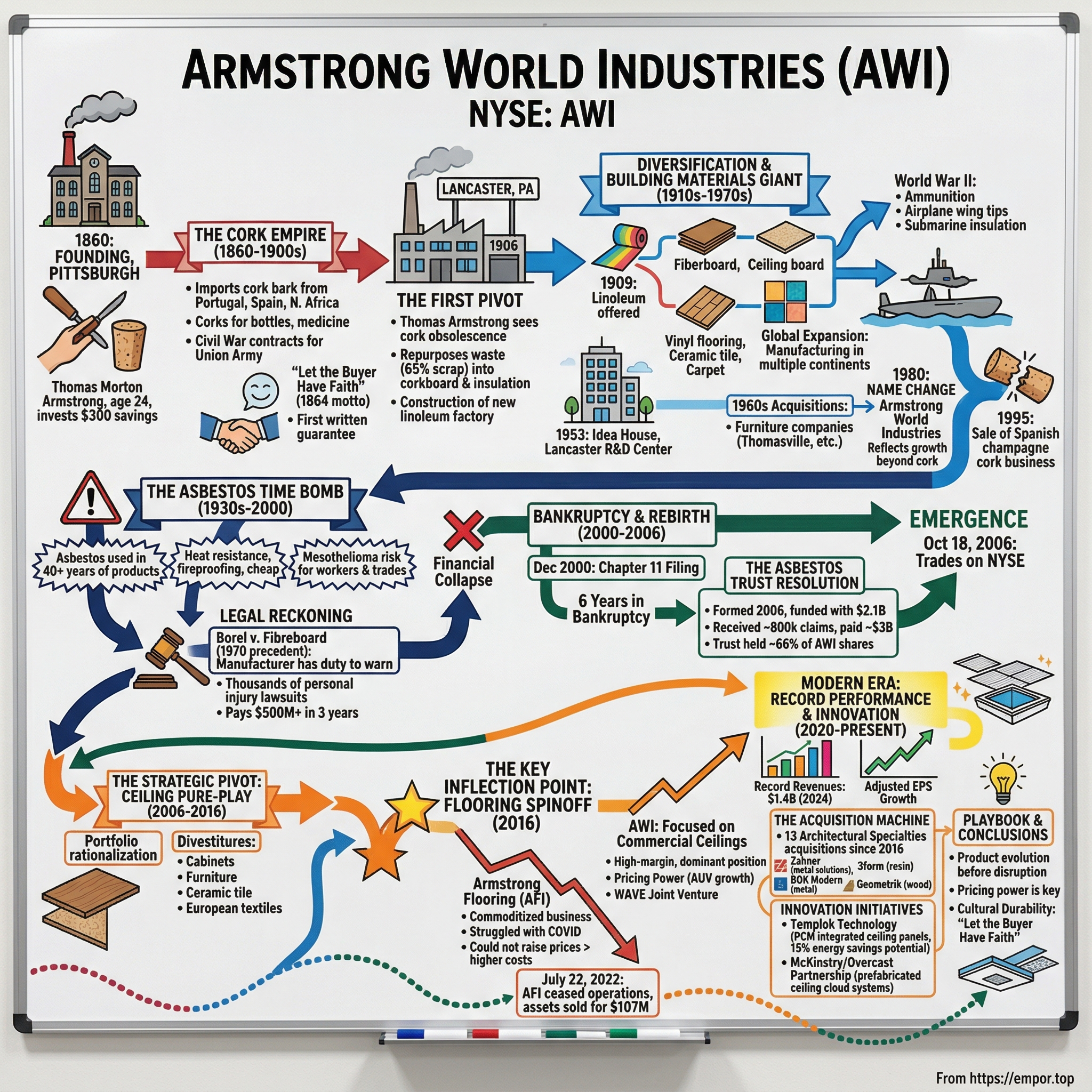 Armstrong World Industries visual story map