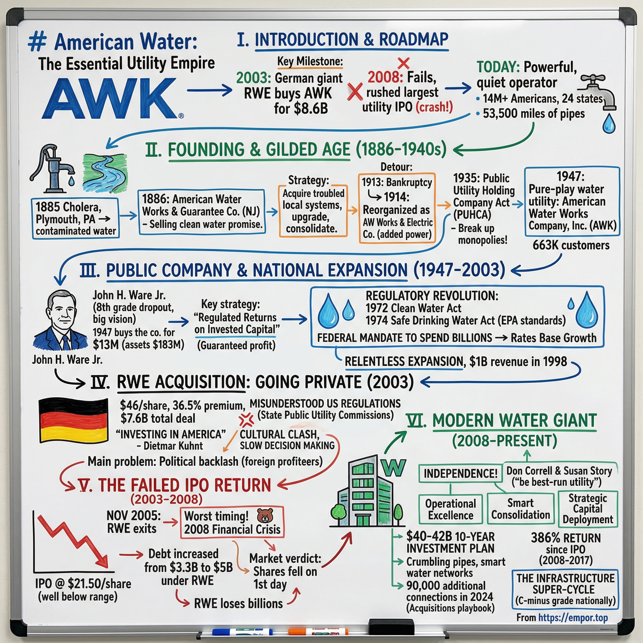 American Water Works Company visual story map