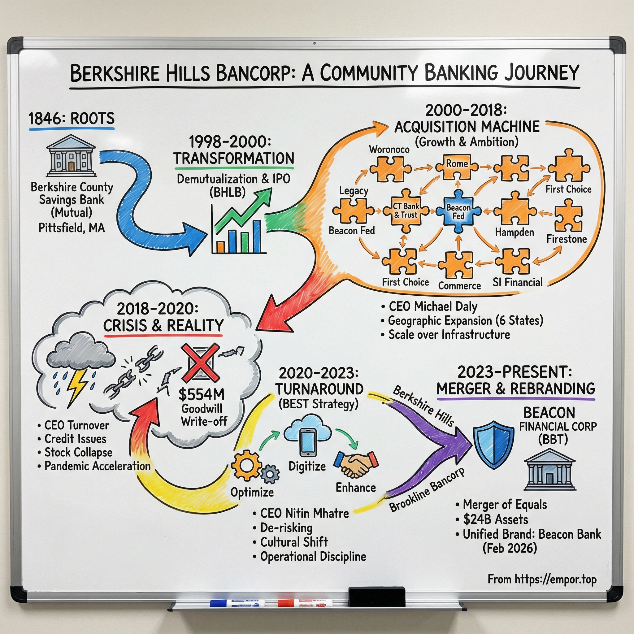 Beacon Financial Corporation visual story map
