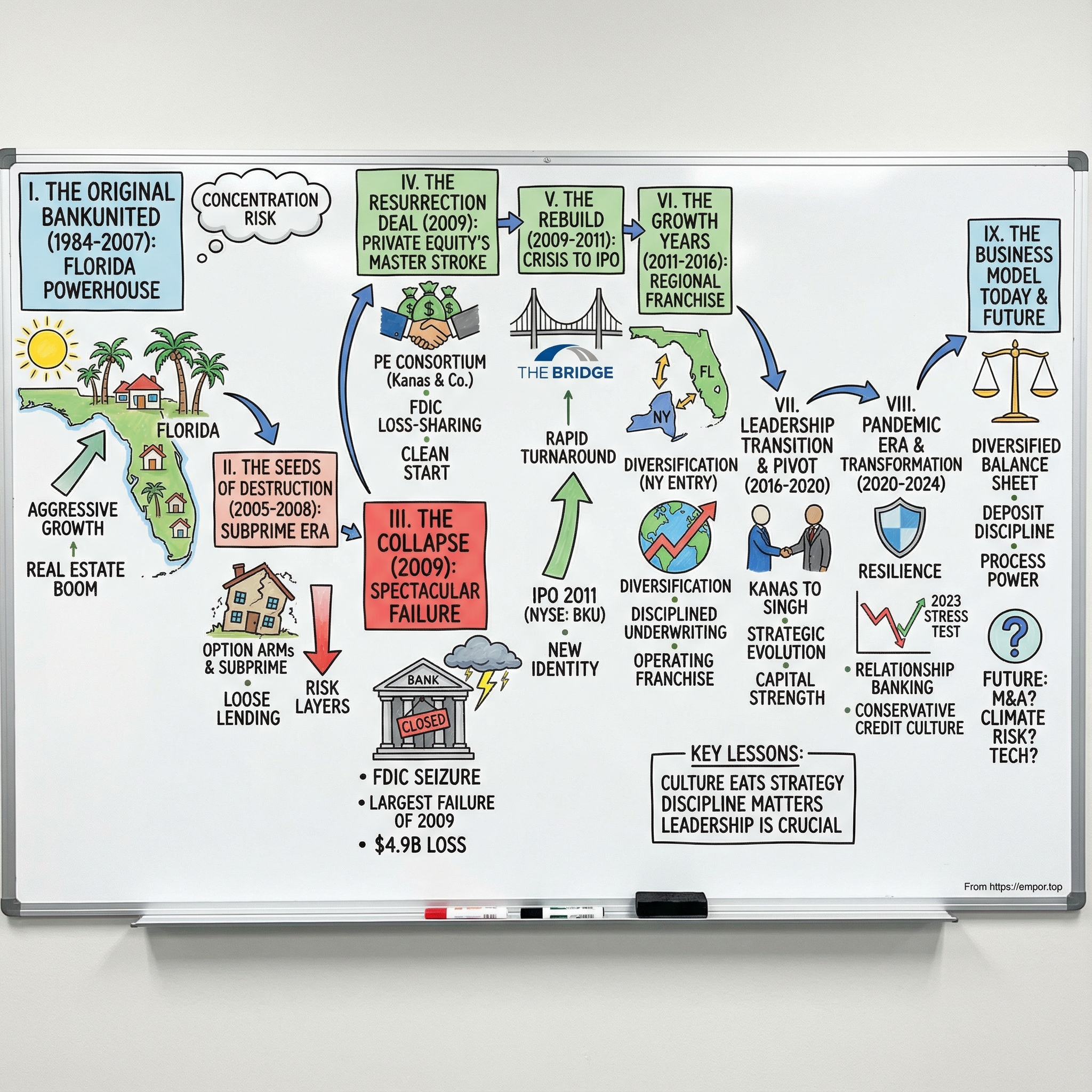 BankUnited visual story map