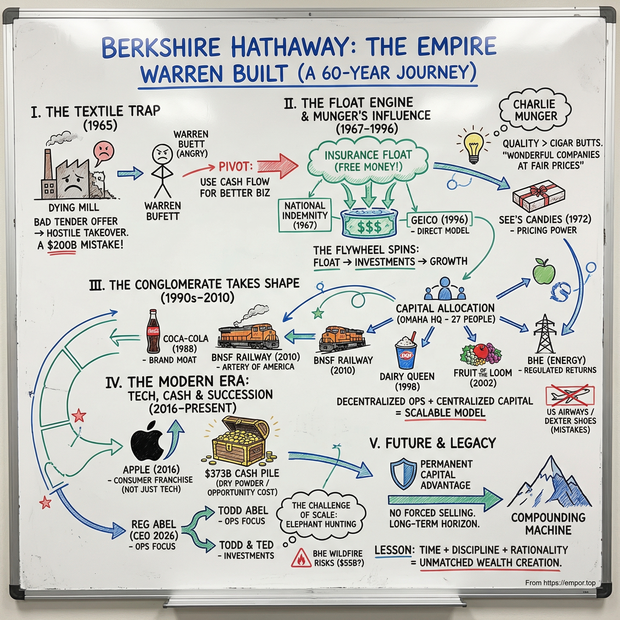 Berkshire Hathaway visual story map