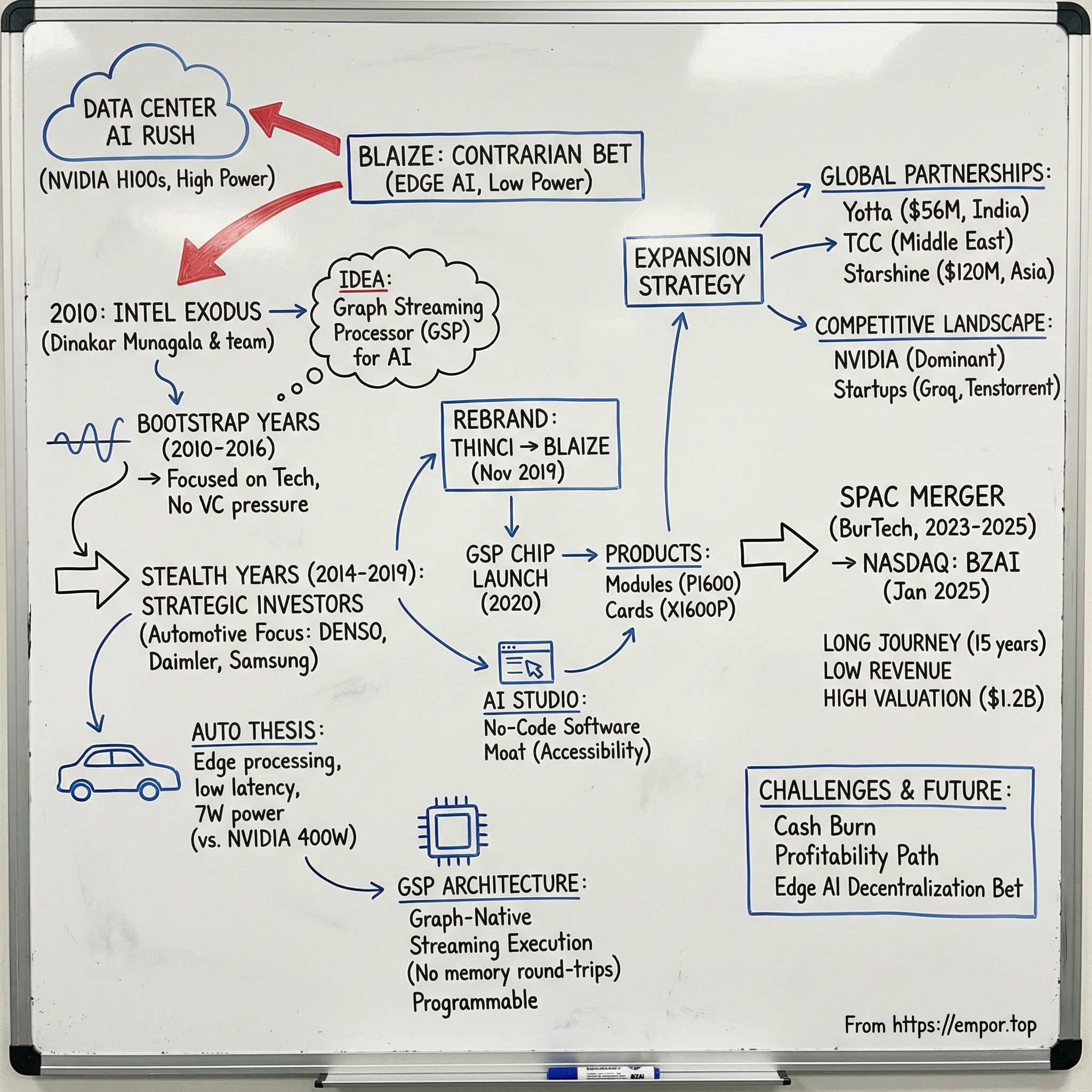 Blaize Holdings visual story map
