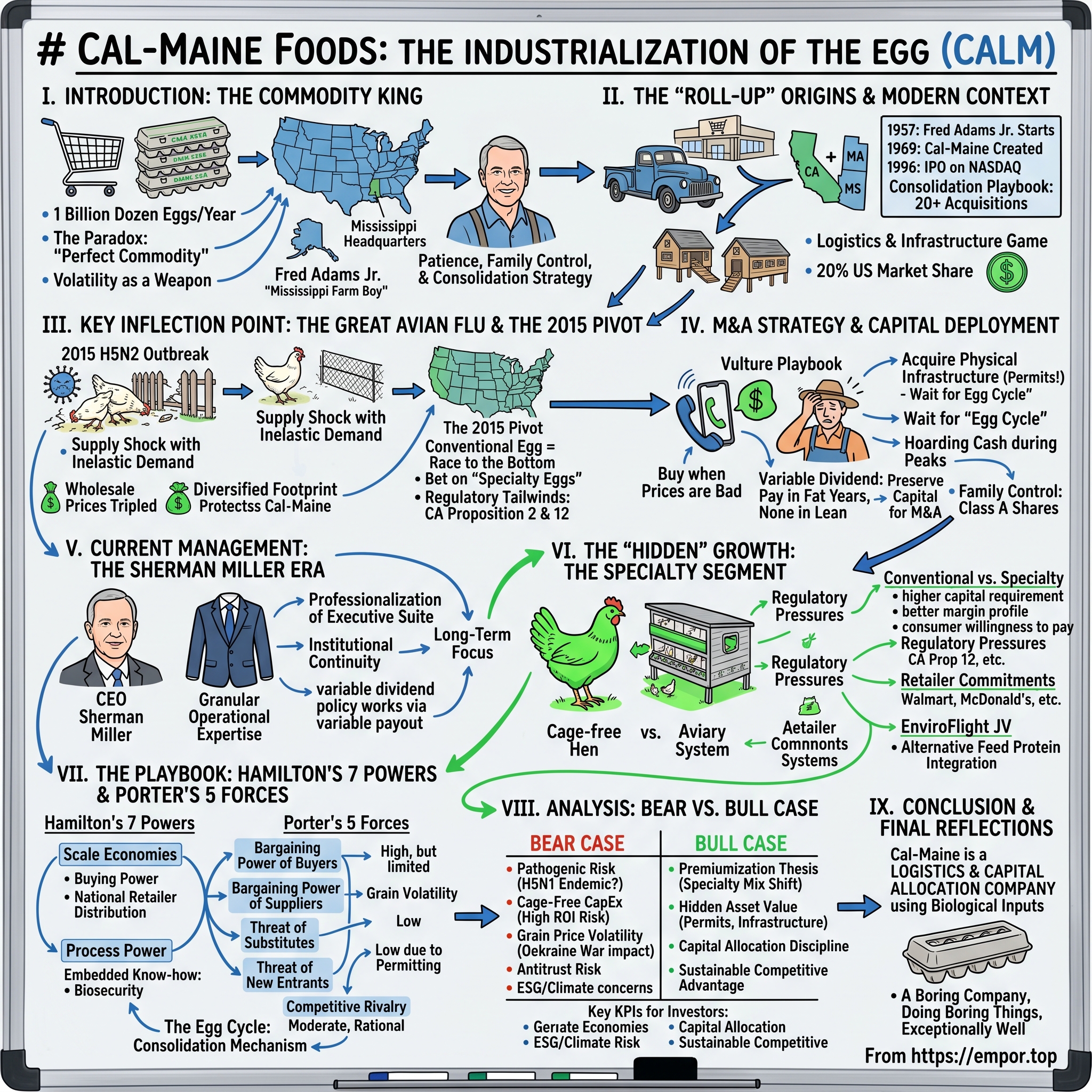 Cal-Maine Foods visual story map