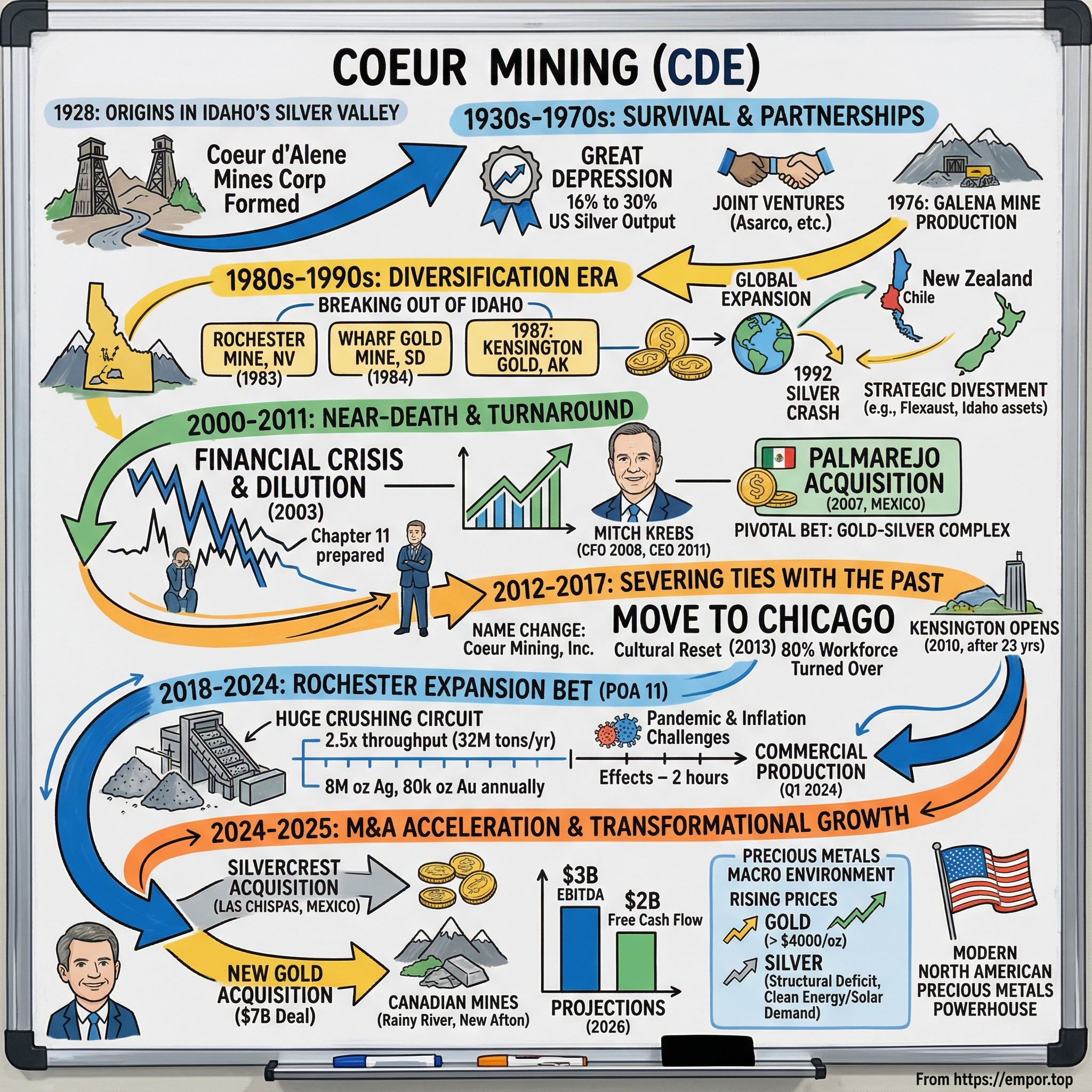 Coeur Mining visual story map