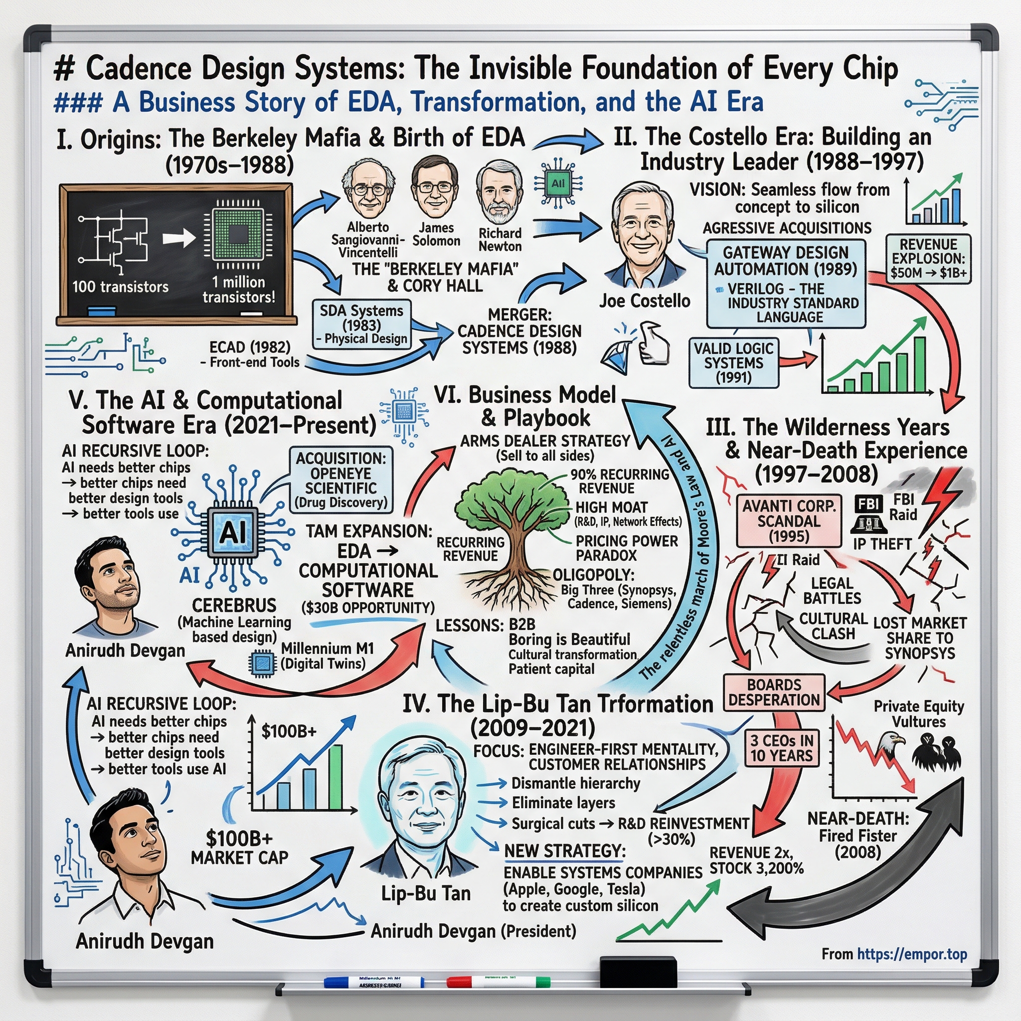 Cadence Design Systems visual story map