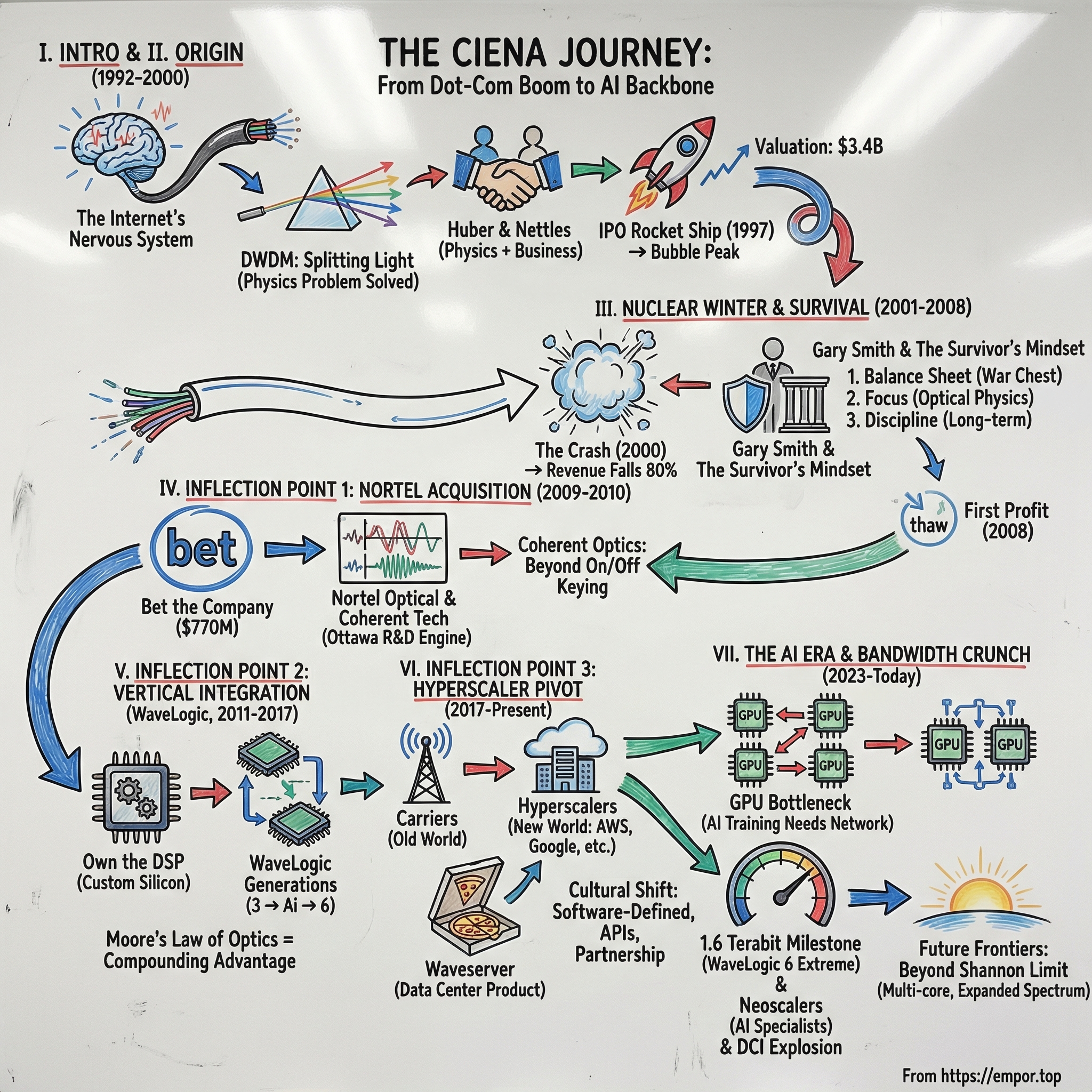 Ciena visual story map