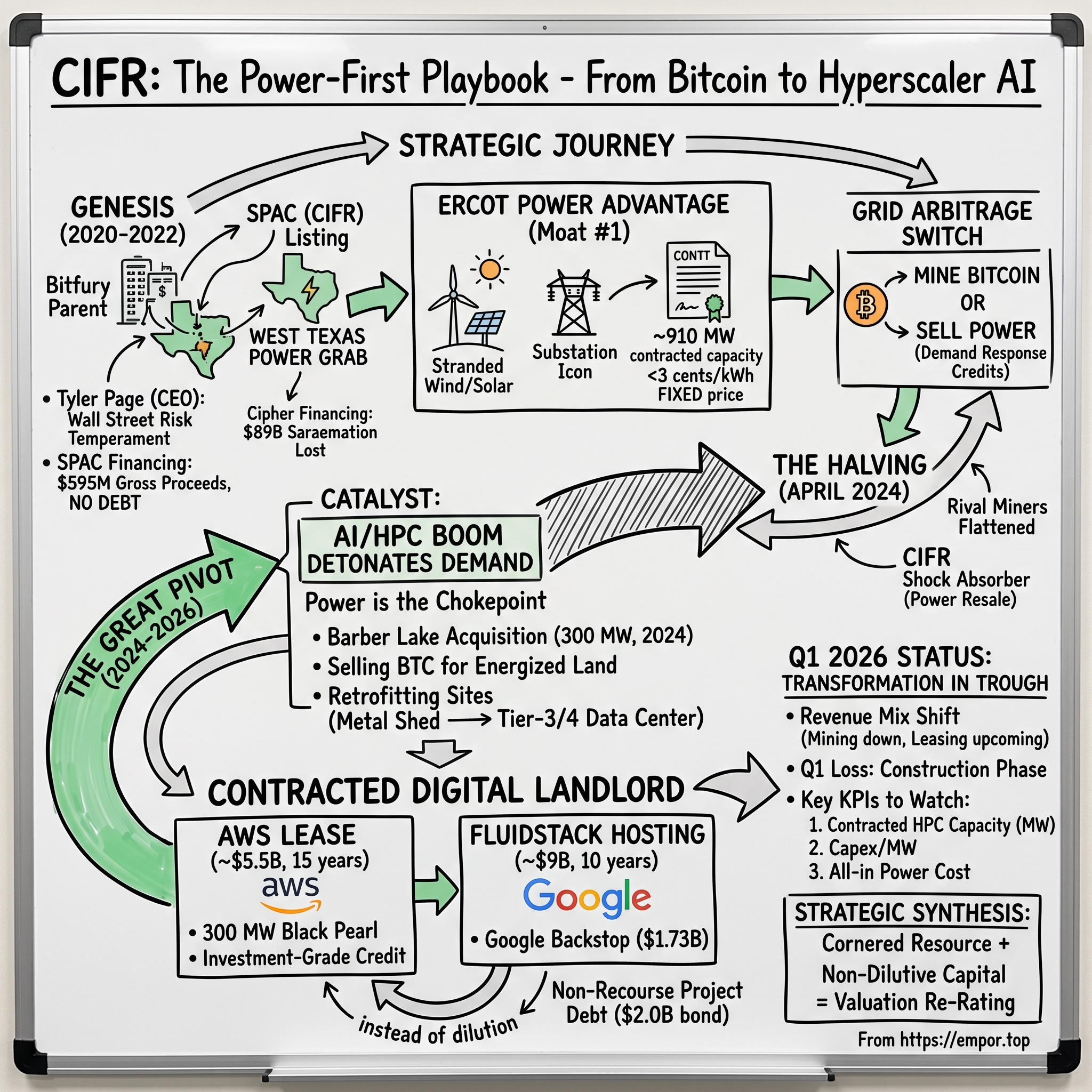 Cipher Mining visual story map